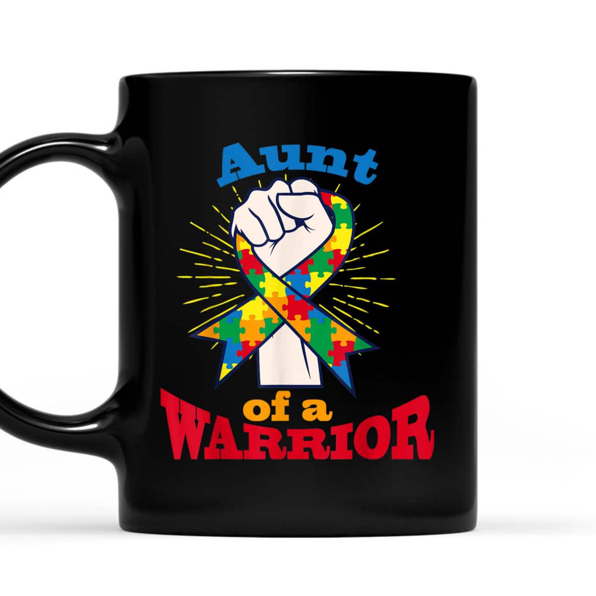 Aunt Of A Warrior Puzzle Ribbon Cool Autism Awareness Gift T-Shirt Aunt Of A Warrior Puzzle Ribbon Cool Autism Awareness Gift T-Shirt