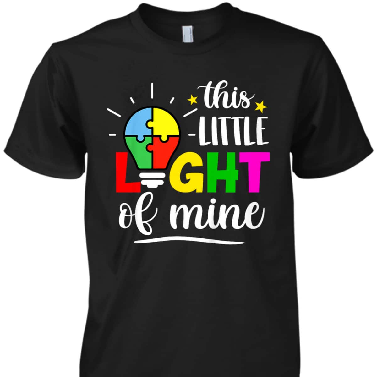 Kids This Little A Lights Of Mine Autism Warrior Autism Awareness T-Shirt