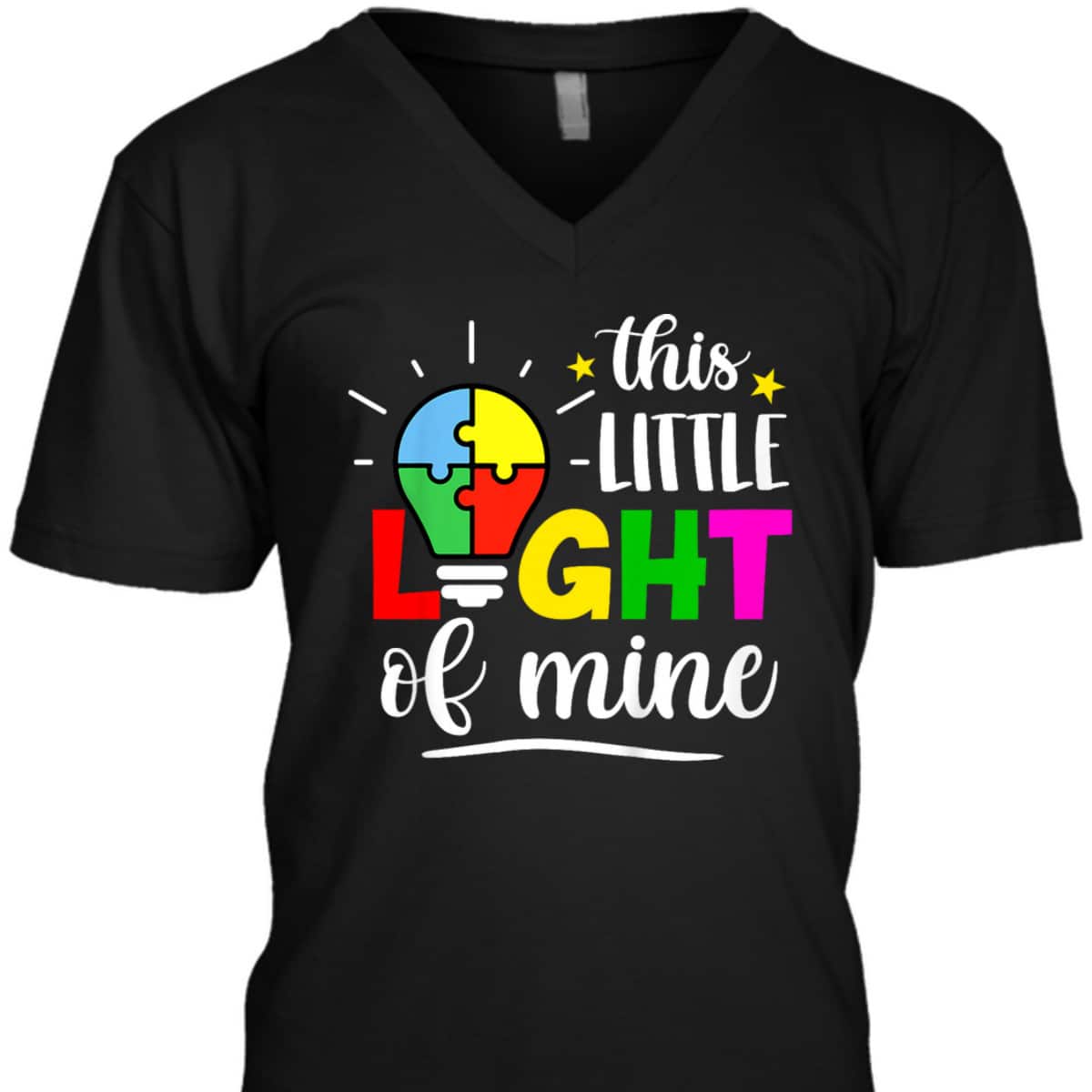 Kids This Little A Lights Of Mine Autism Warrior Autism Awareness T-Shirt