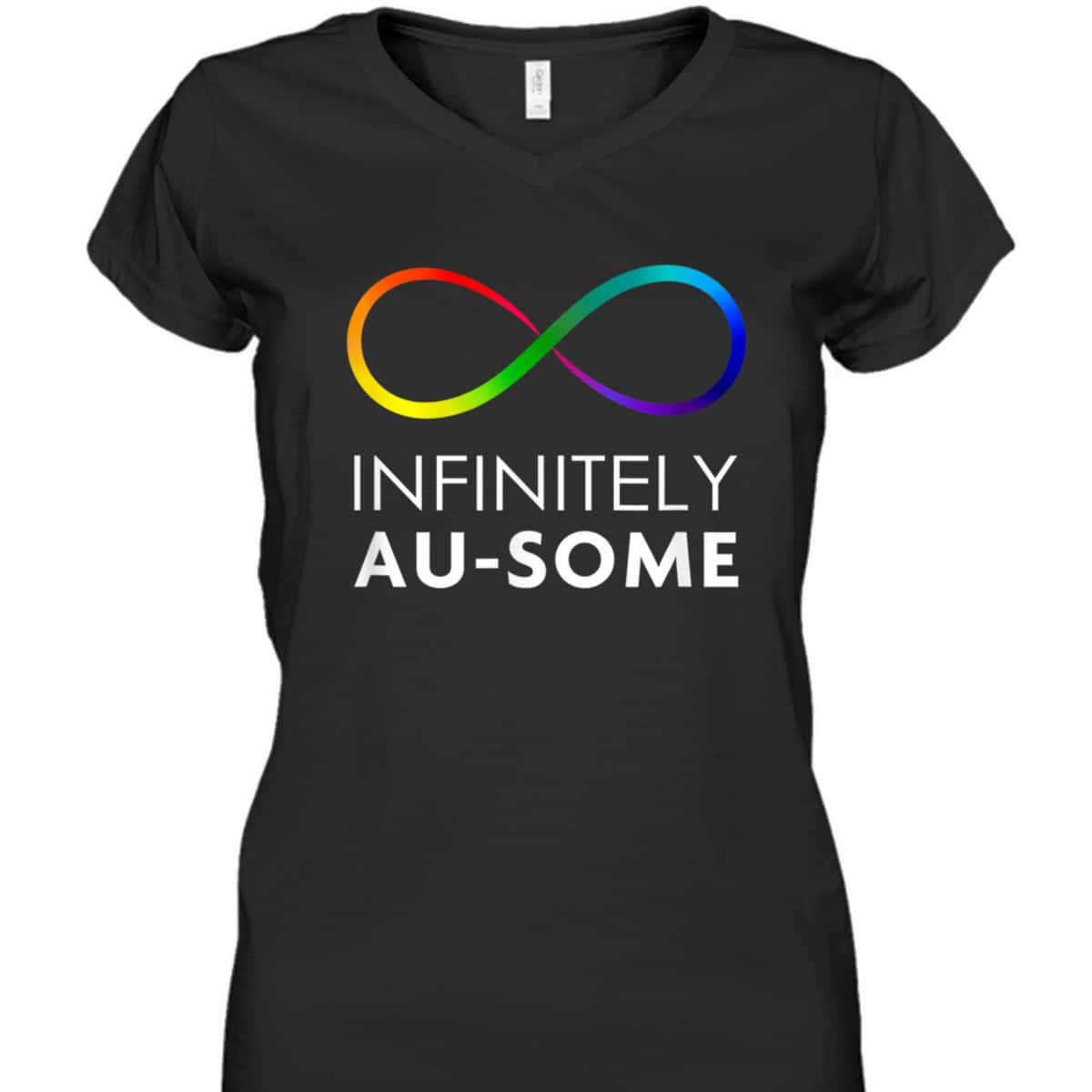 Red Instead Autism - Infinitely AU-SOME Infinity T-Shirt Red Instead Autism - Infinitely AU-SOME Infinity T-Shirt