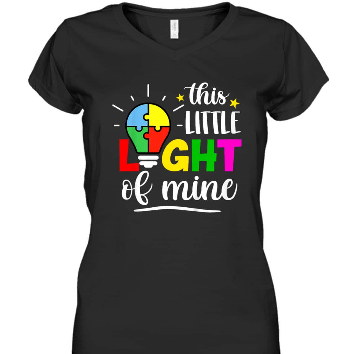 Kids This Little A Lights Of Mine Autism Warrior Autism Awareness T-Shirt