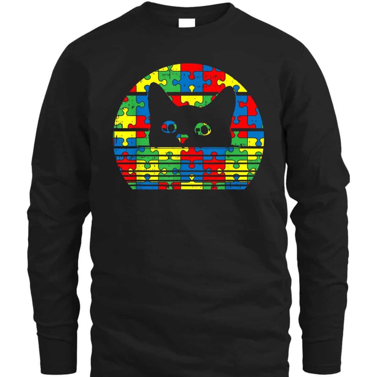 Black Cat Autism Awareness Gifts For Kids Cute Kitten Kitty T-Shirt Black Cat Autism Awareness Gifts For Kids Cute Kitten Kitty T-Shirt