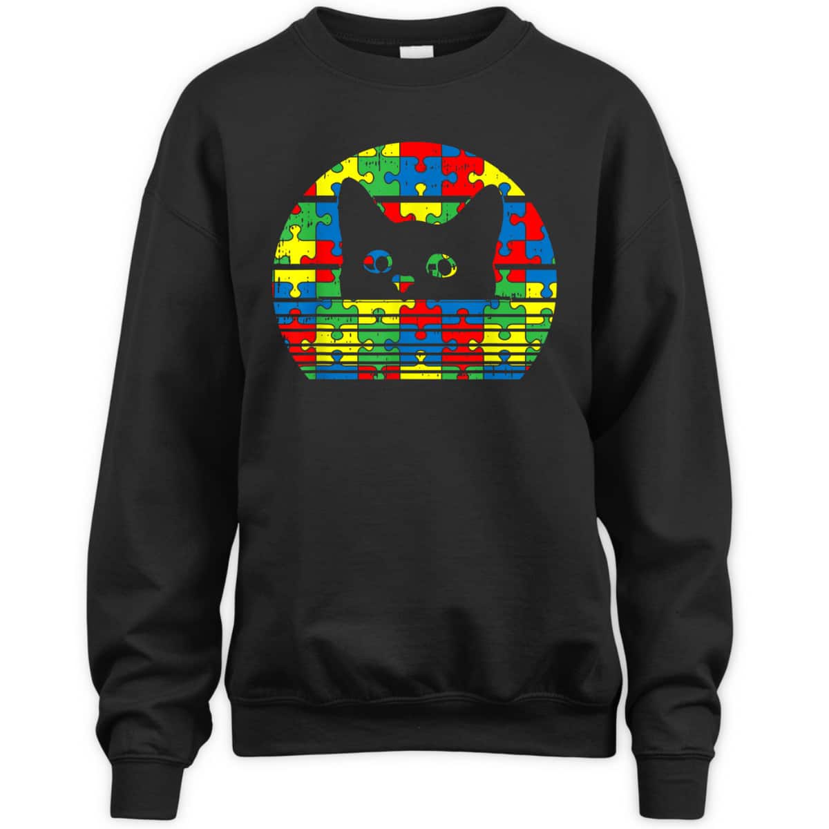 Black Cat Autism Awareness Gifts For Kids Cute Kitten Kitty T-Shirt Black Cat Autism Awareness Gifts For Kids Cute Kitten Kitty T-Shirt