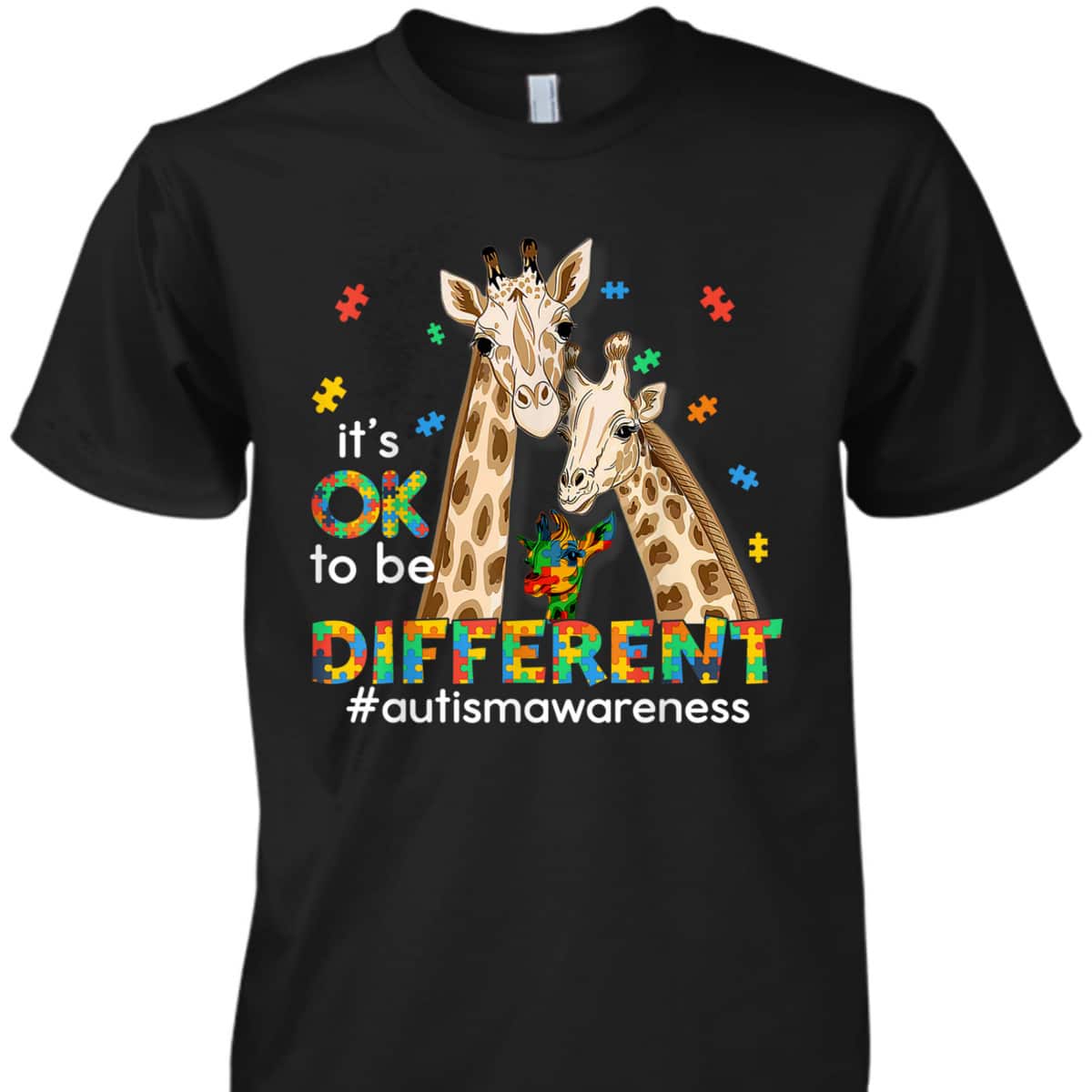 Autism Awareness Women Kids It's Ok To Be Different T-Shirt Autism Awareness Women Kids It's Ok To Be Different T-Shirt