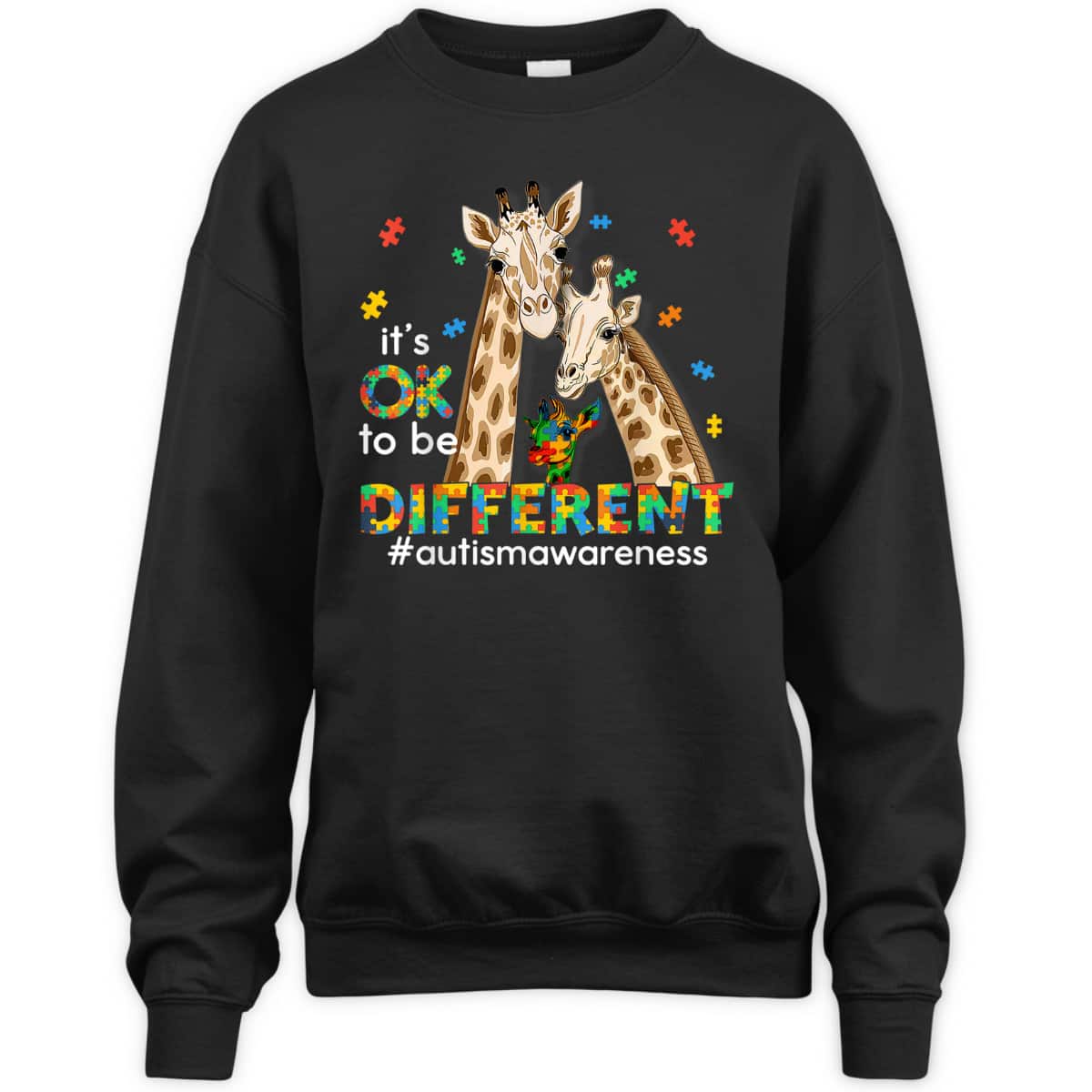 Autism Awareness Women Kids It's Ok To Be Different T-Shirt Autism Awareness Women Kids It's Ok To Be Different T-Shirt