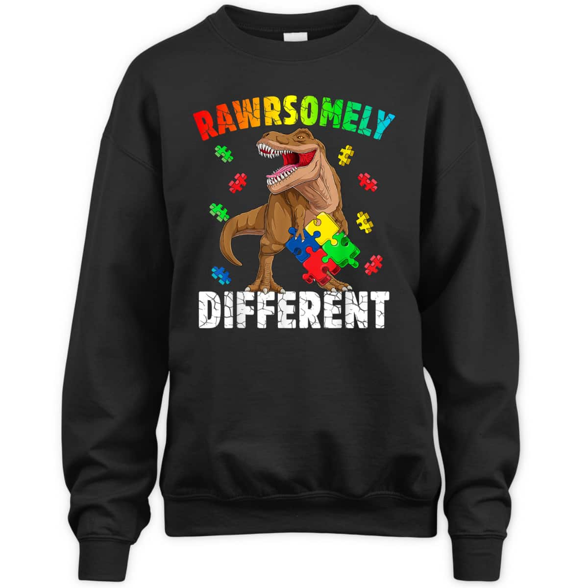 Rawrsomely Different For Autism Awareness T-Shirt