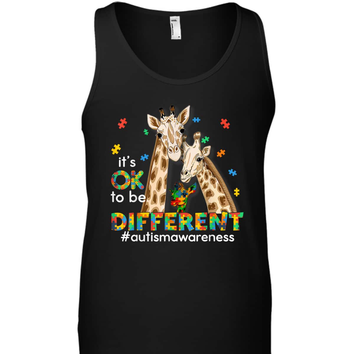Autism Awareness Women Kids It's Ok To Be Different T-Shirt