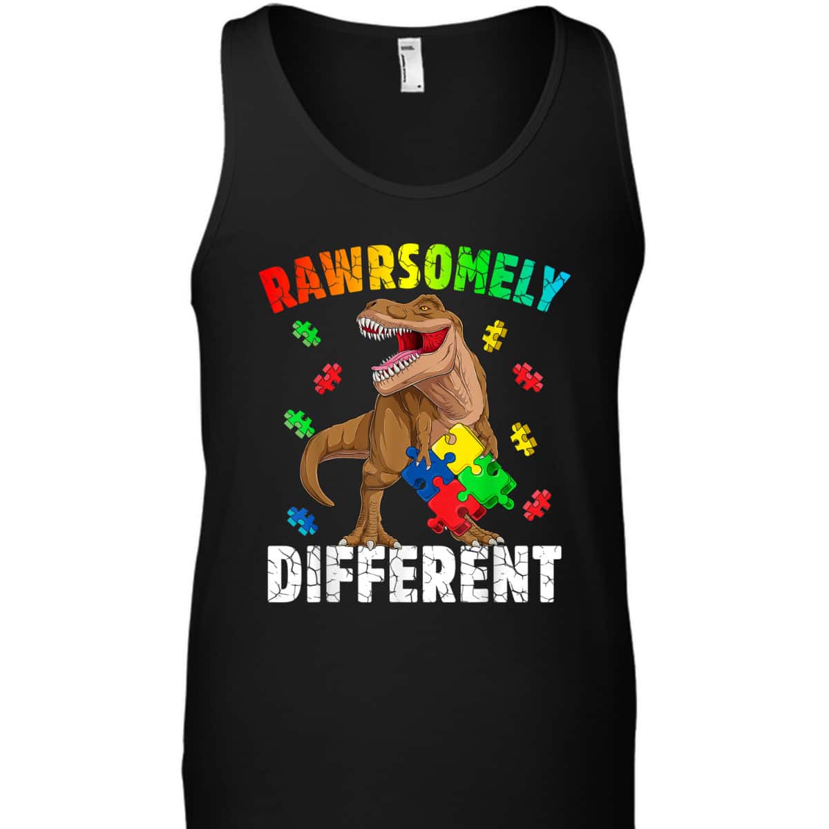 Rawrsomely Different For Autism Awareness T-Shirt