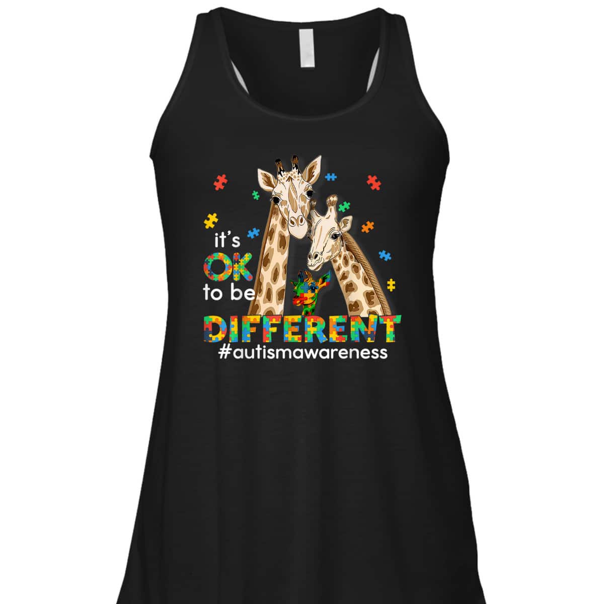 Autism Awareness Women Kids It's Ok To Be Different T-Shirt