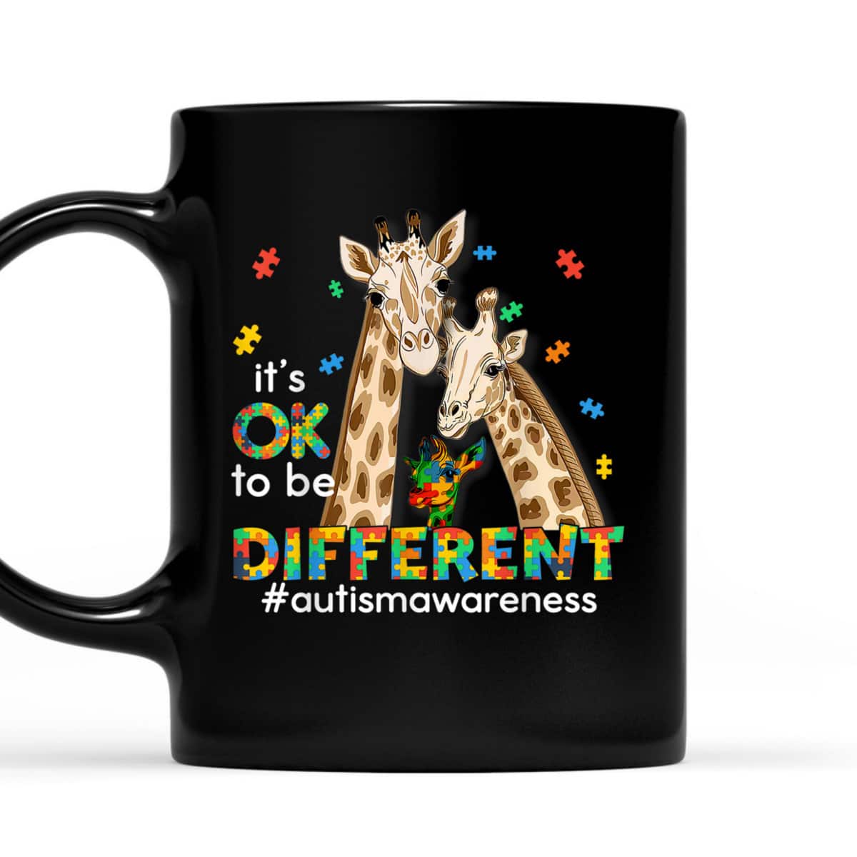 Autism Awareness Women Kids It's Ok To Be Different T-Shirt