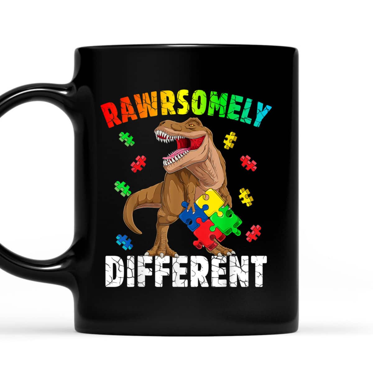 Rawrsomely Different For Autism Awareness T-Shirt Rawrsomely Different For Autism Awareness T-Shirt