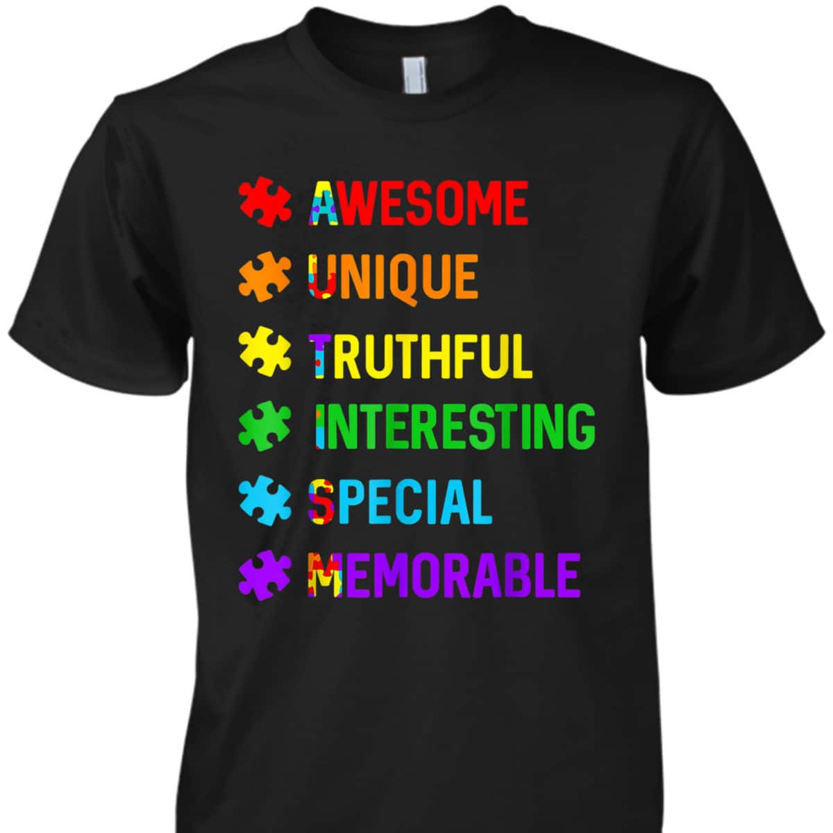 Autism Awesome Unique Special Autism Awareness Month T-Shirt