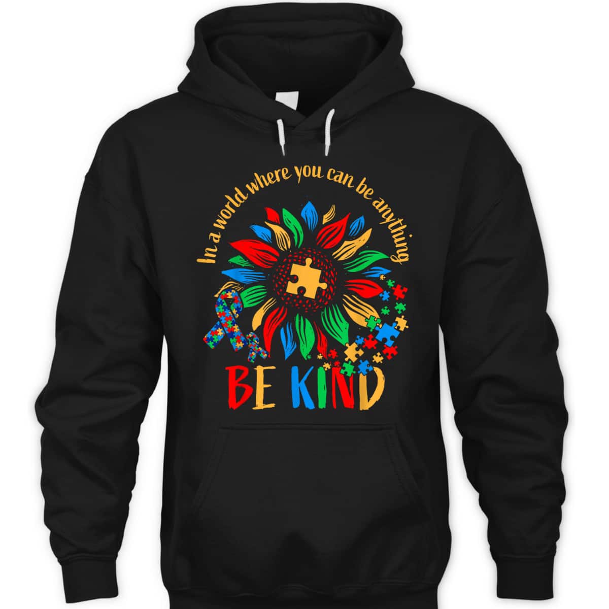 Be Kind Sunflower Autism It's Ok To Be Different Mom Autism T-Shirt Be Kind Sunflower Autism It's Ok To Be Different Mom Autism T-Shirt