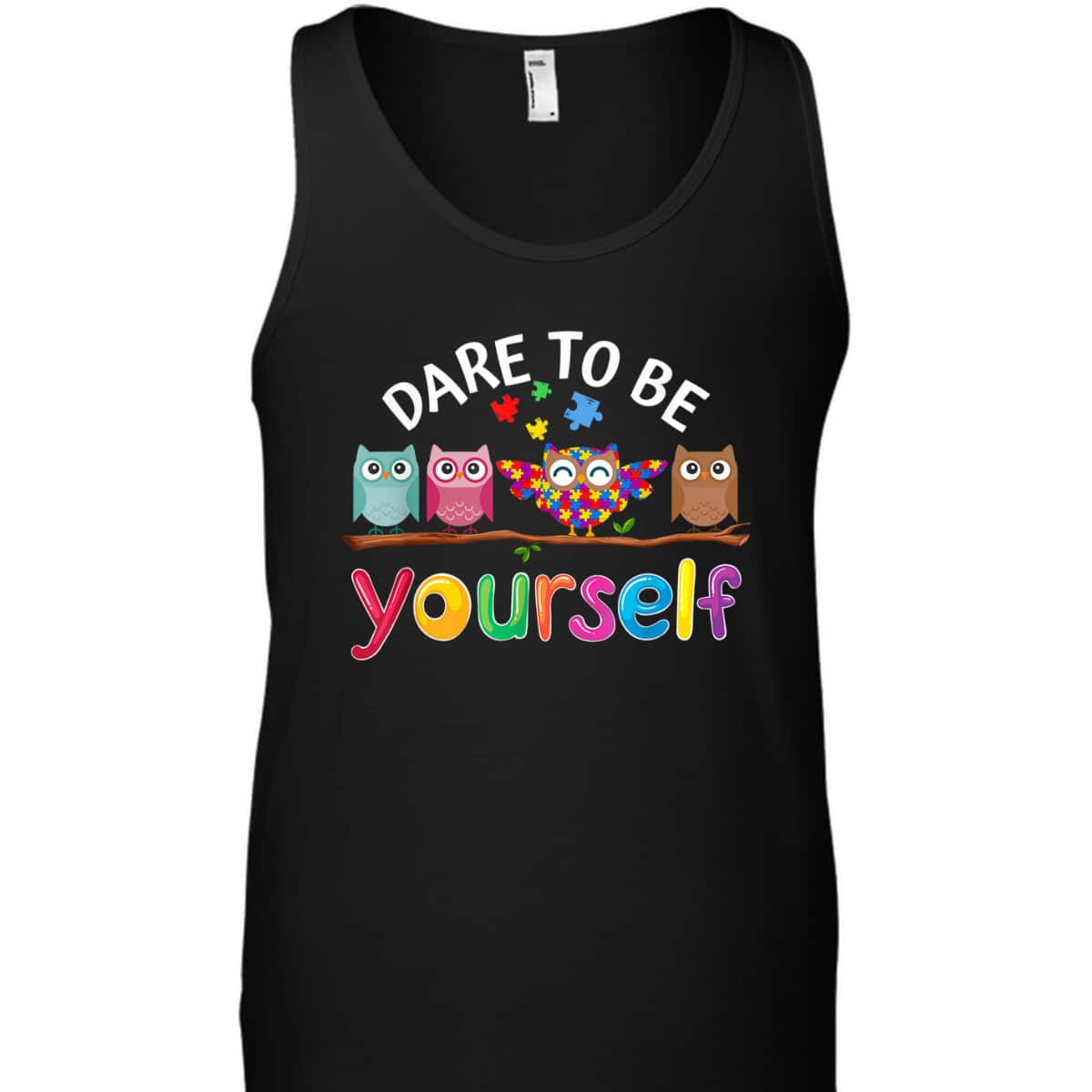 Dare To Be Yourself Autism Awareness Boys Girls Kids Owl T-Shirt Dare To Be Yourself Autism Awareness Boys Girls Kids Owl T-Shirt