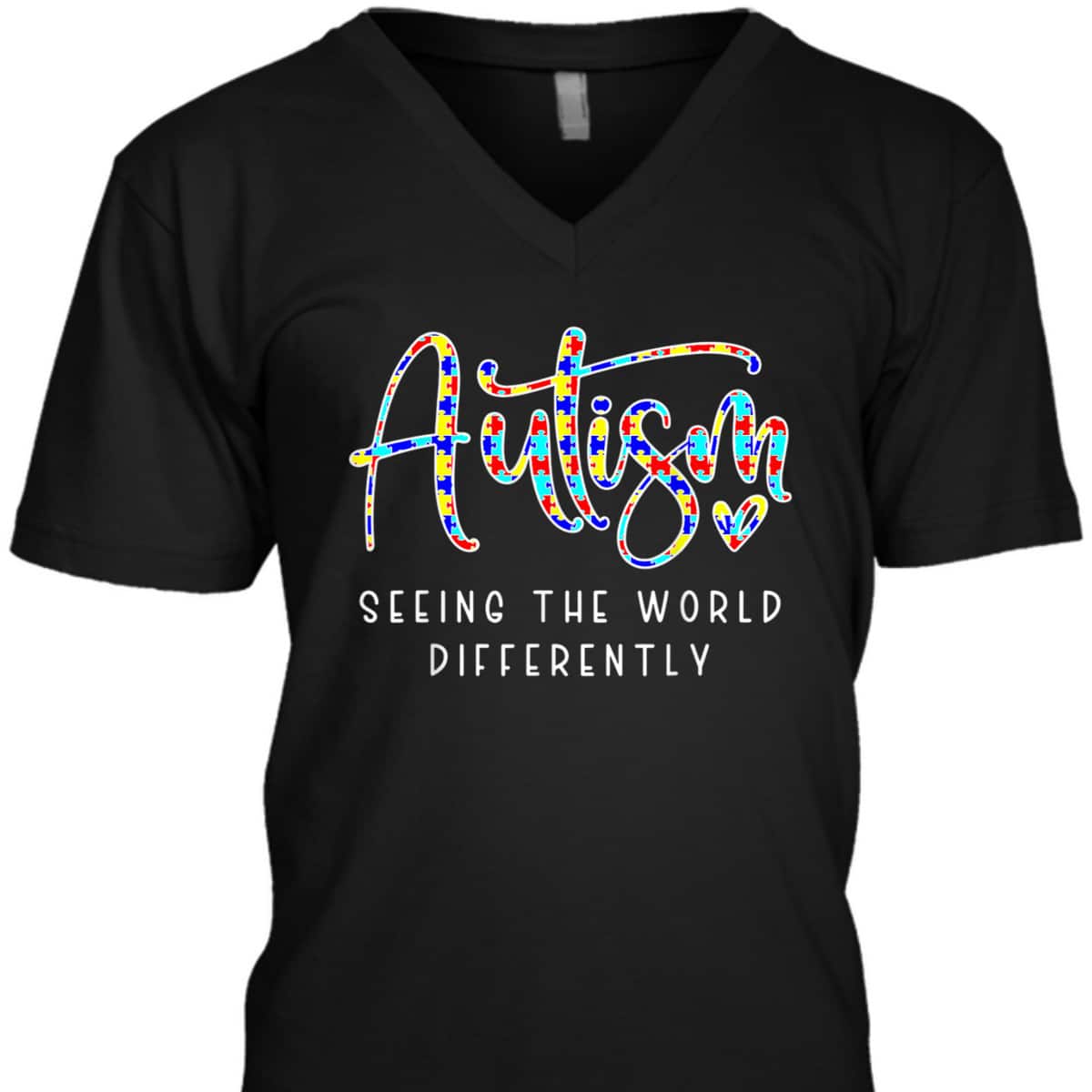 Autism Seeing The World Differently Autism Awareness T-Shirt