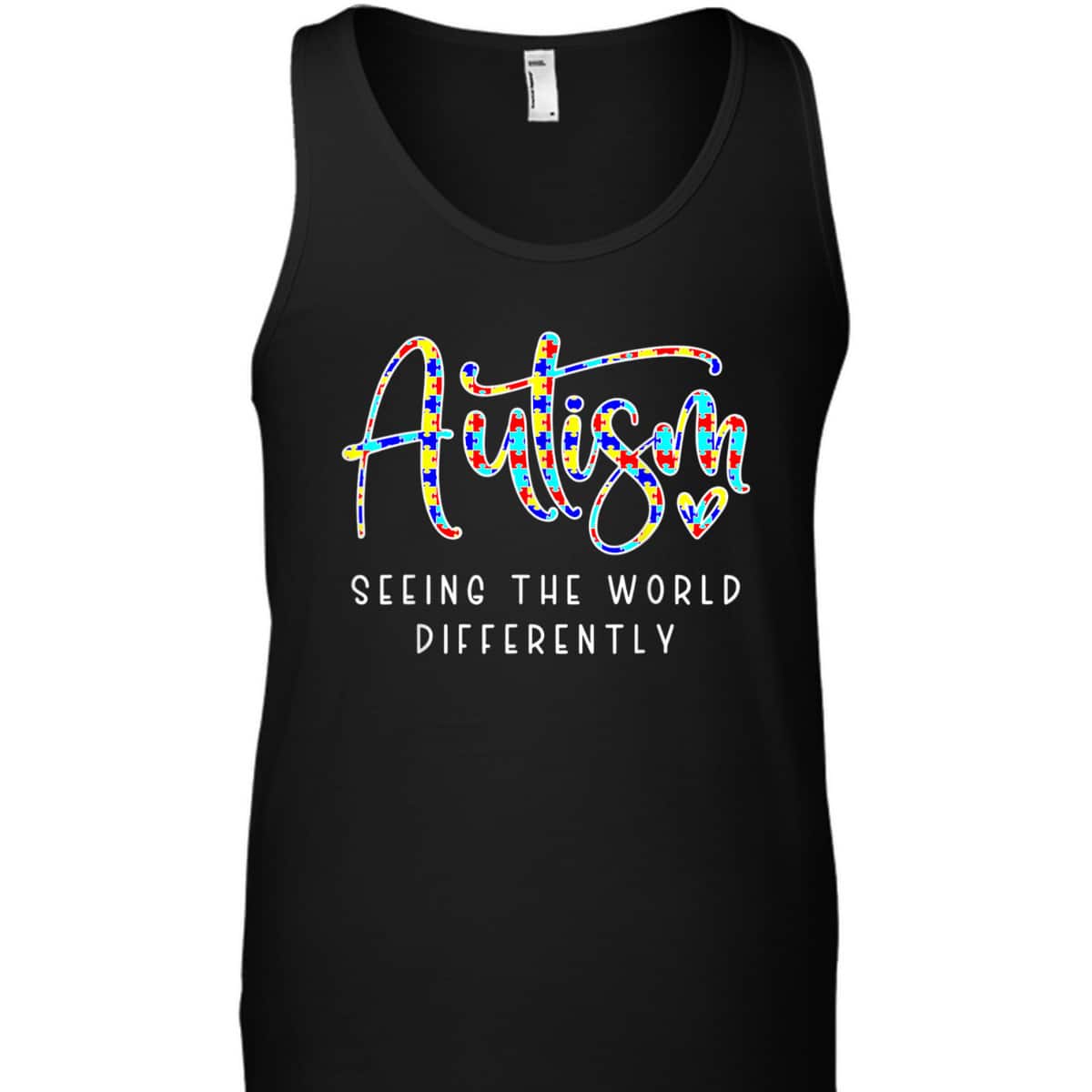 Autism Seeing The World Differently Autism Awareness T-Shirt