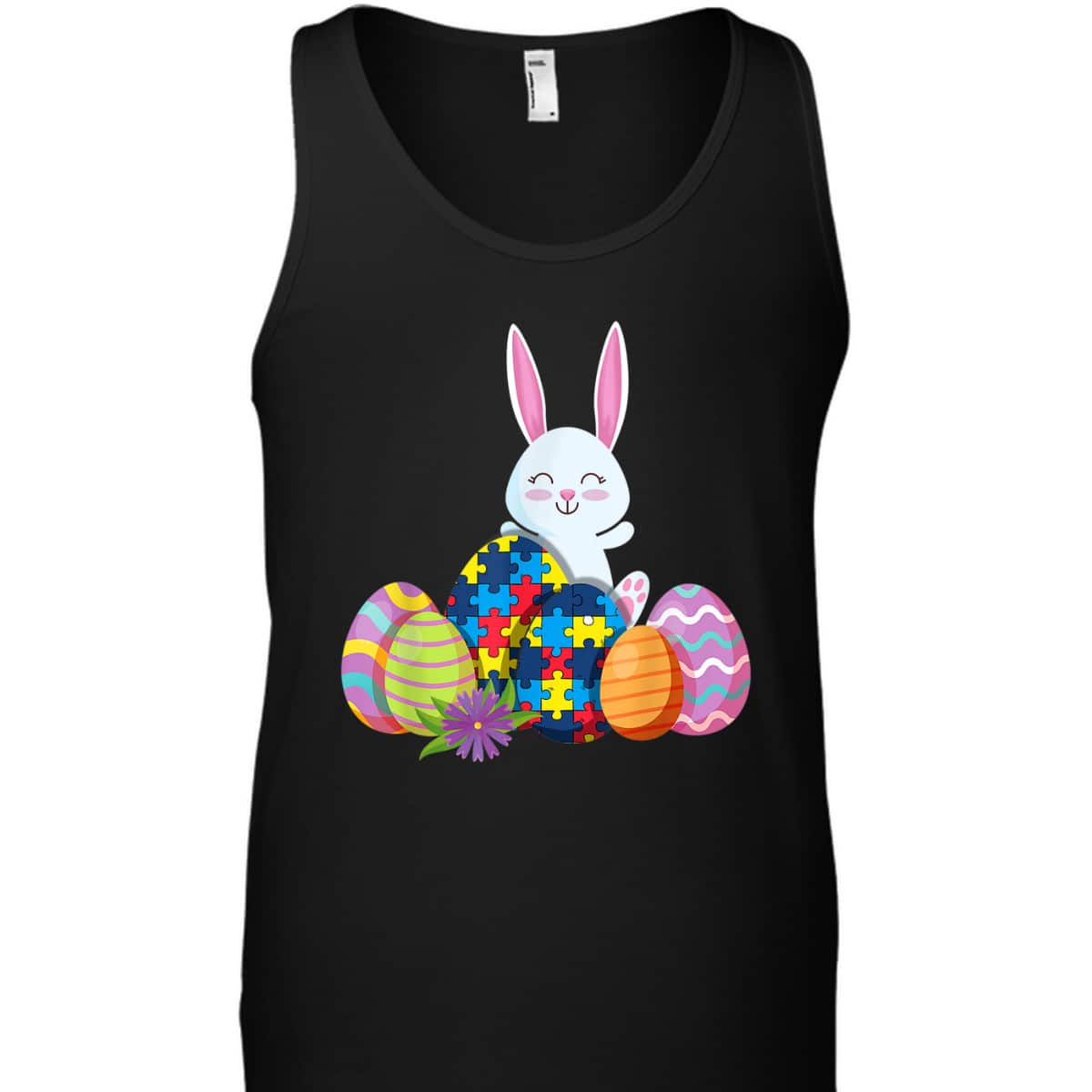 Autism Awareness Puzzle Easter Bunny Eggs Funny T-Shirt Autism Awareness Puzzle Easter Bunny Eggs Funny T-Shirt
