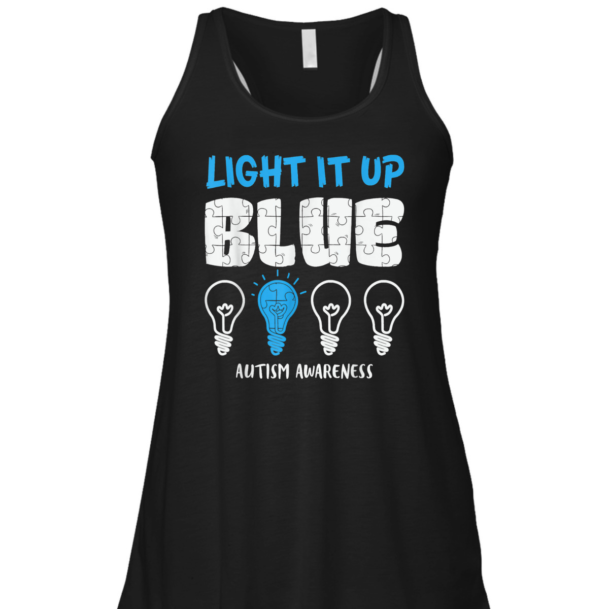 Light It Up Blue Autism Awareness Puzzle T-Shirt Light It Up Blue Autism Awareness Puzzle T-Shirt