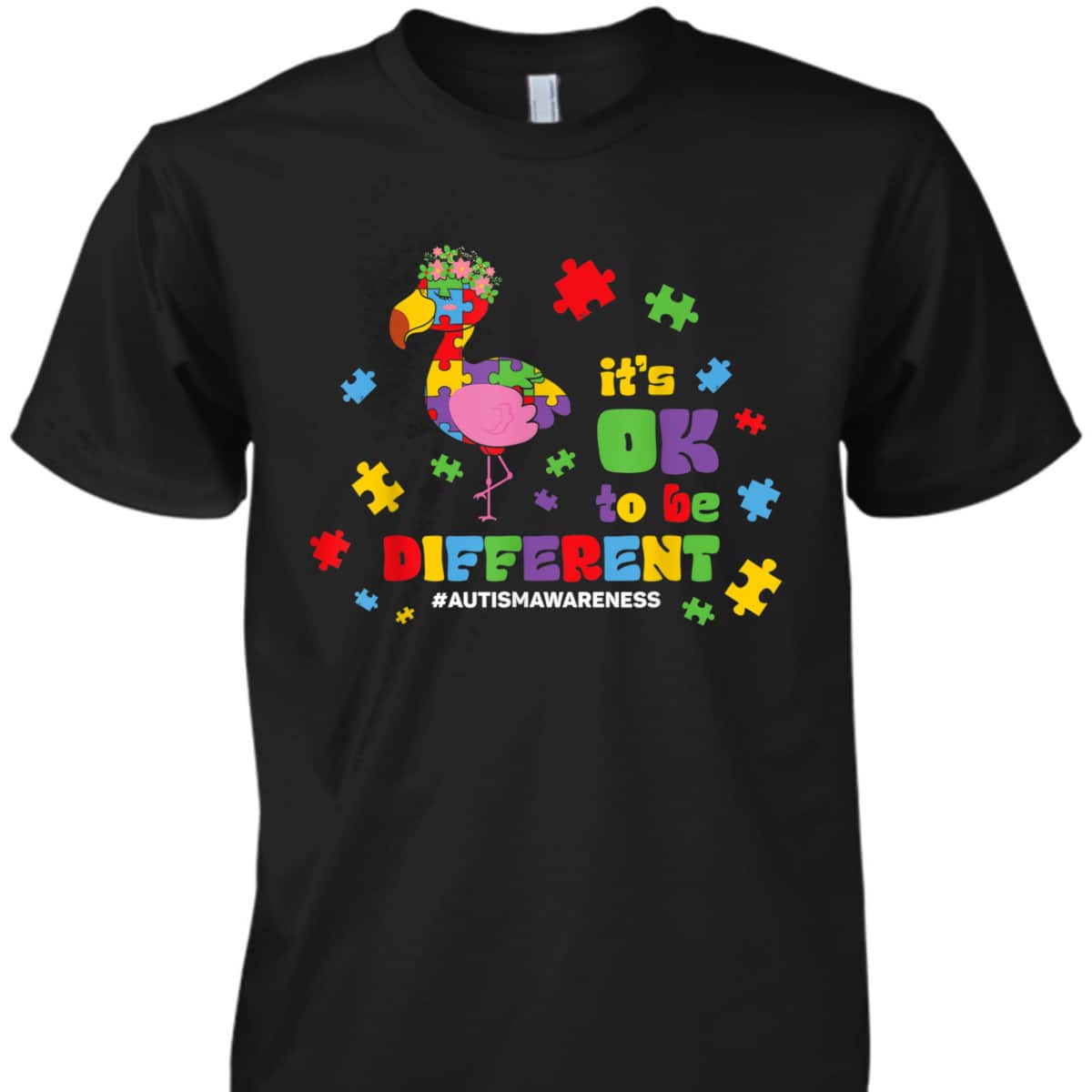 Its Ok To Be Different Toddler Boys Girls Autism Awareness T-Shirt