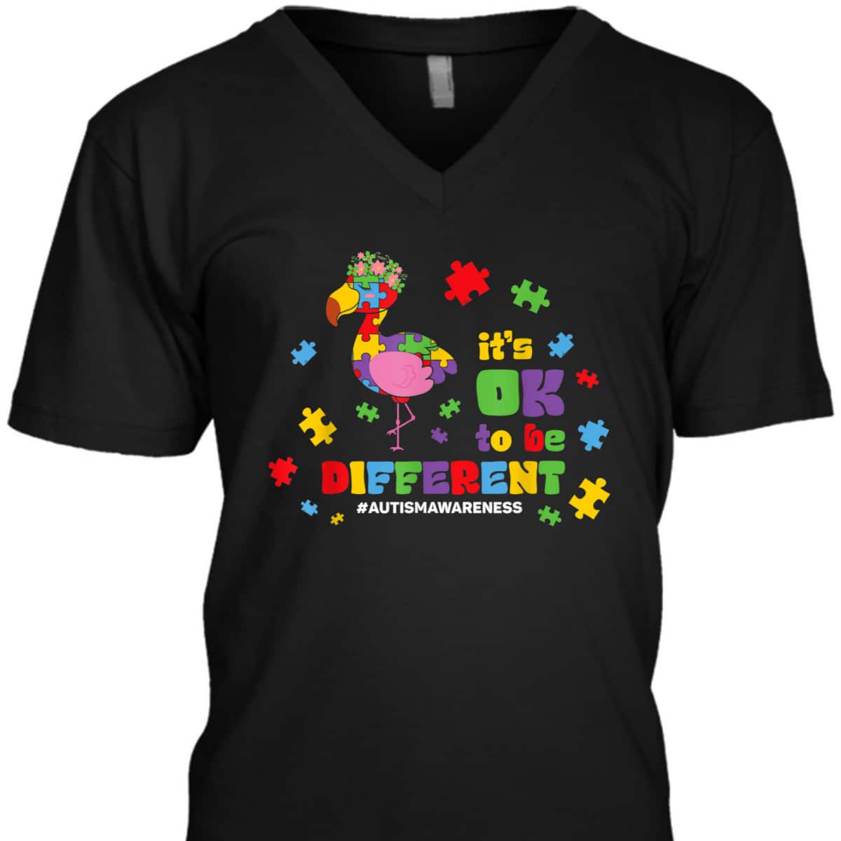 Its Ok To Be Different Toddler Boys Girls Autism Awareness T-Shirt