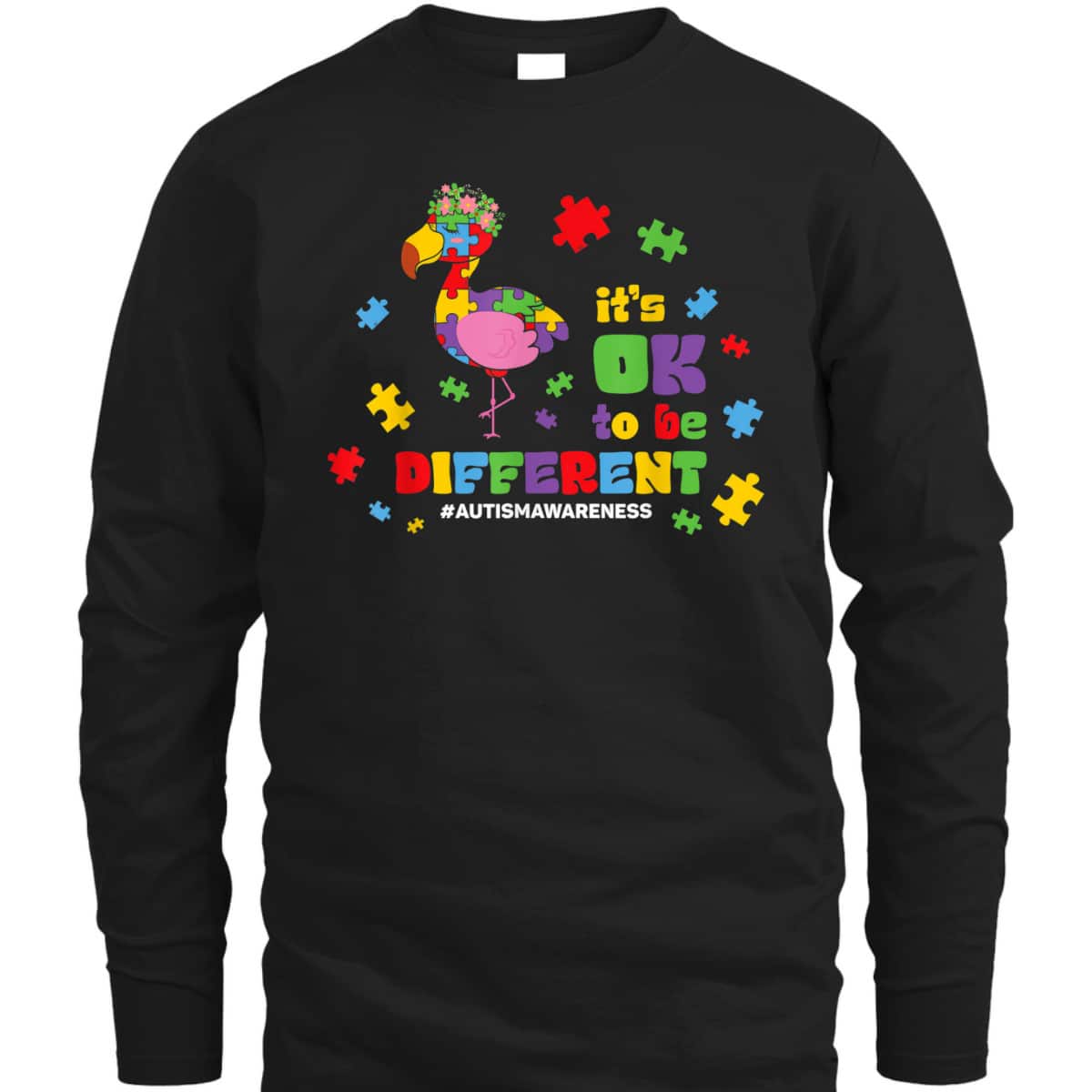 Its Ok To Be Different Toddler Boys Girls Autism Awareness T-Shirt