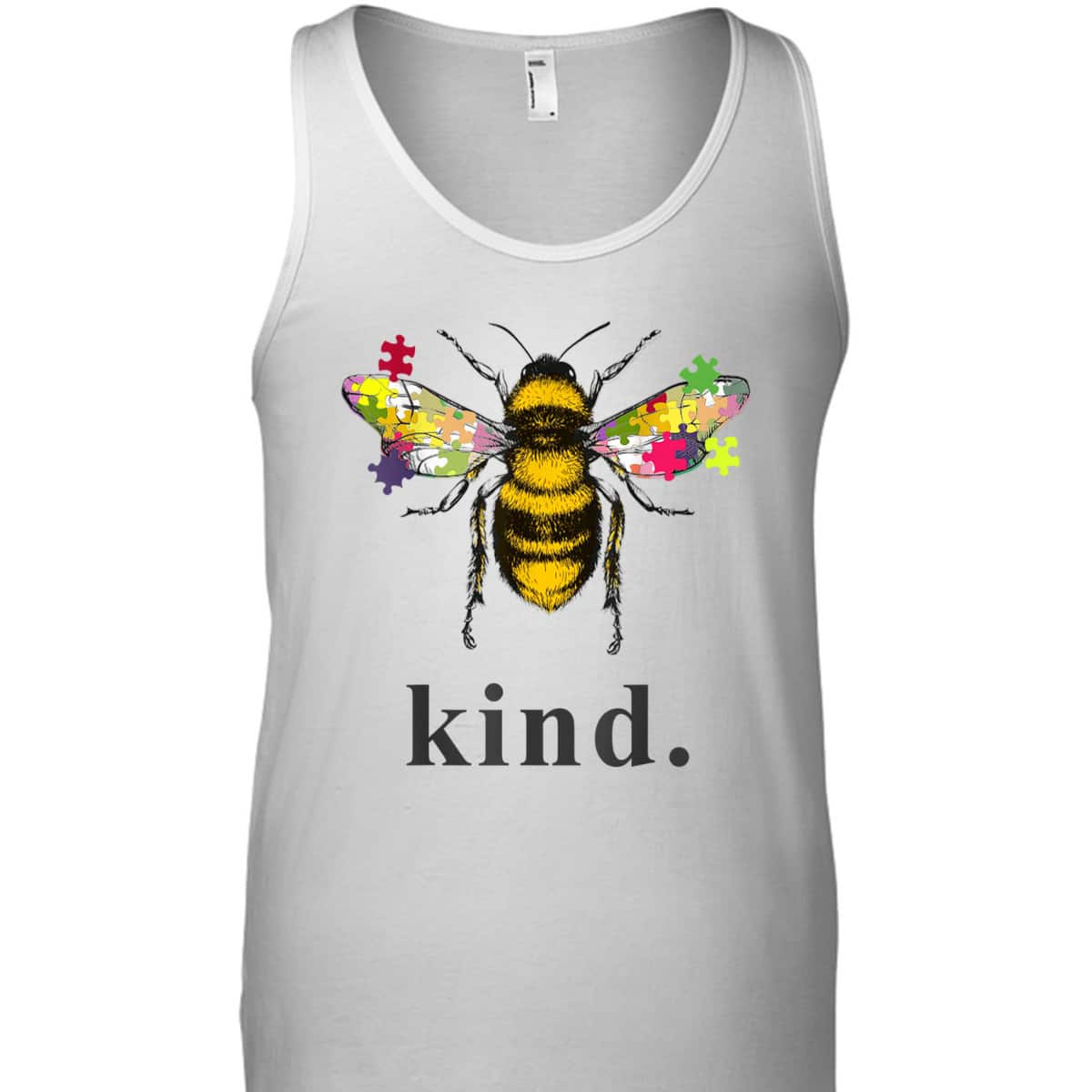 Autism Awareness Bee Kind Puzzle Pieces T-Shirt Autism Awareness Bee Kind Puzzle Pieces T-Shirt