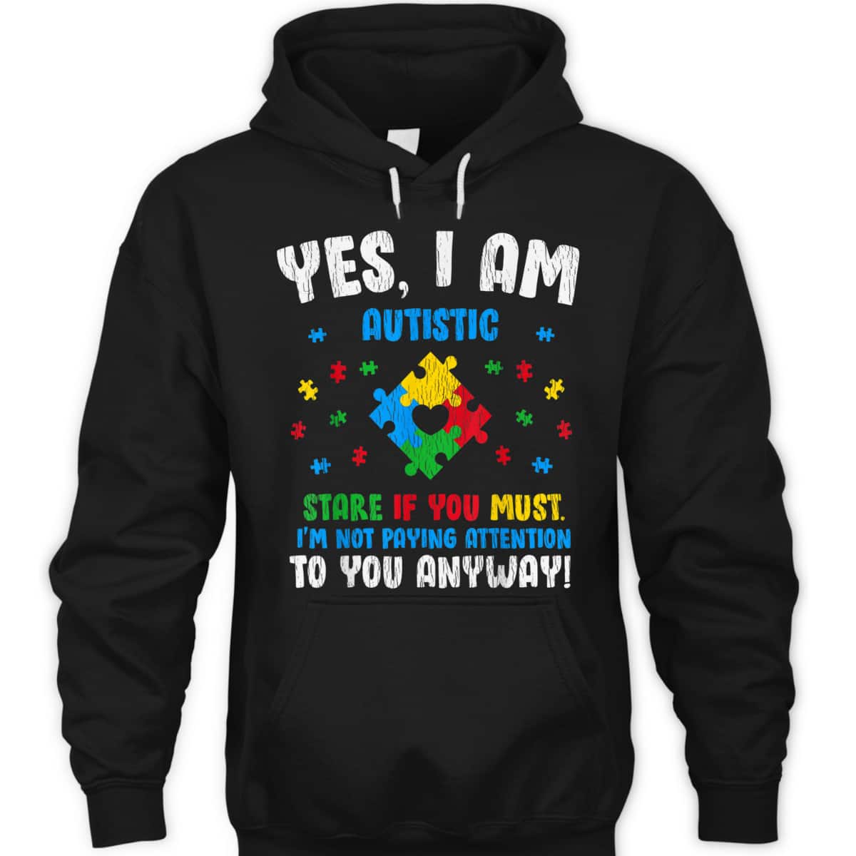 Vintage Yes I Am Autistic Kids Autism Awareness Puzzle T-Shirt Vintage Yes I Am Autistic Kids Autism Awareness Puzzle T-Shirt