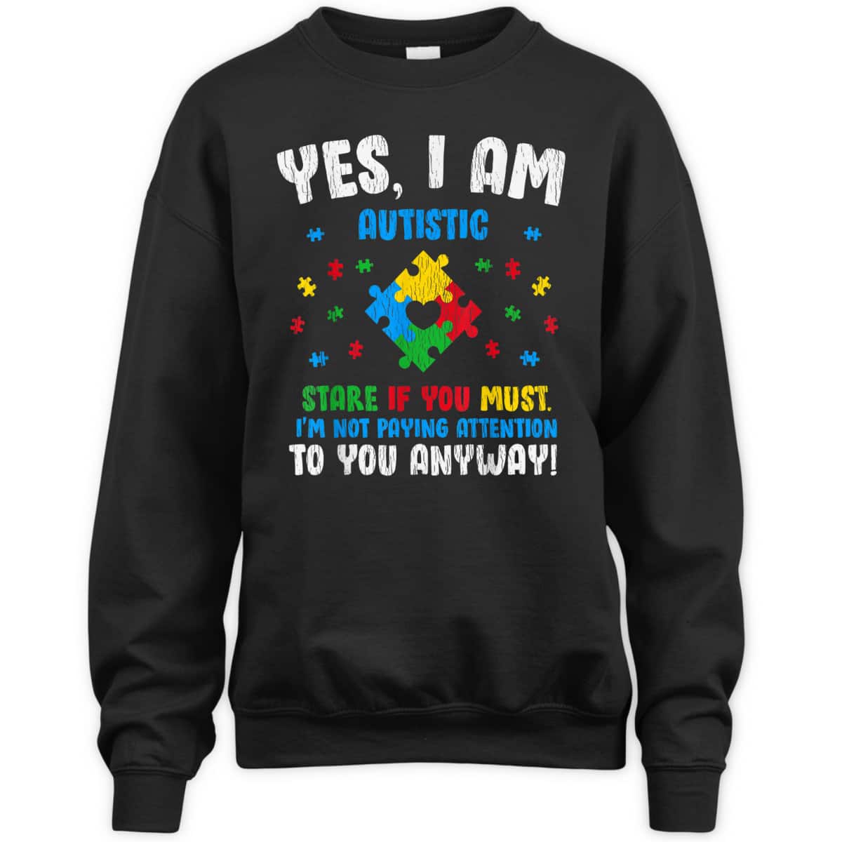 Vintage Yes I Am Autistic Kids Autism Awareness Puzzle T-Shirt Vintage Yes I Am Autistic Kids Autism Awareness Puzzle T-Shirt