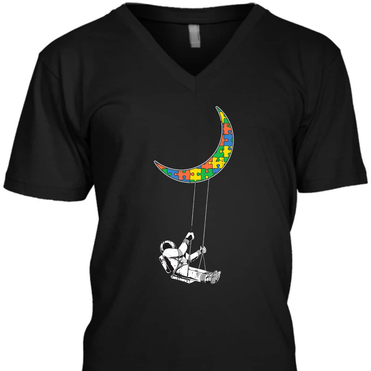 Kids Astronaut Puzzle Autism Awareness Gifts For Autistic T-Shirt