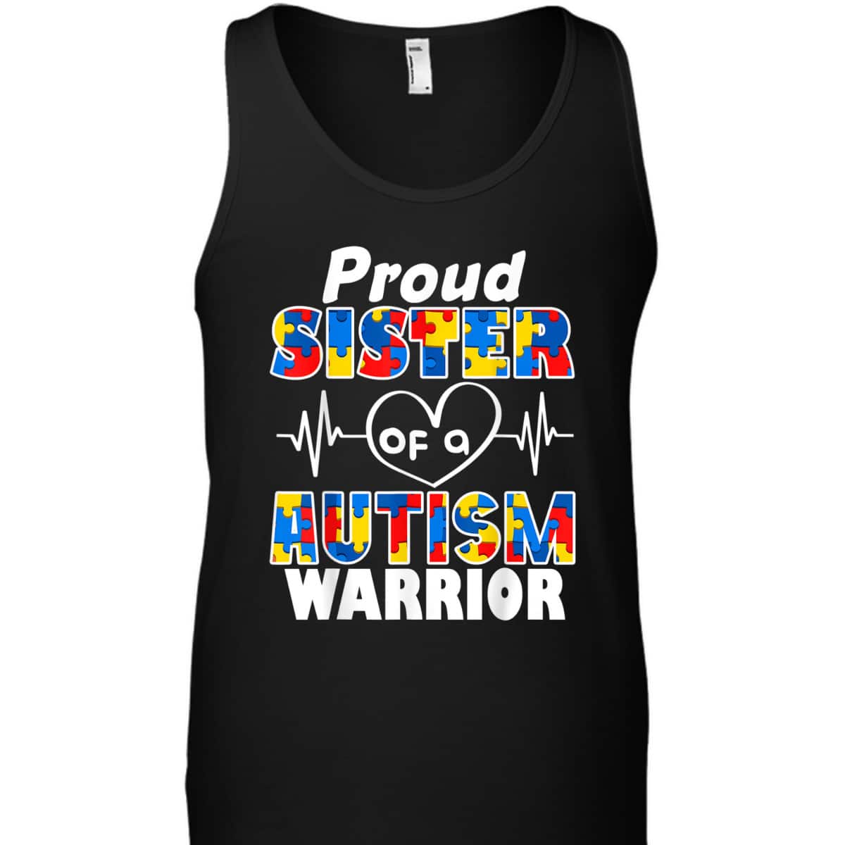 Autism Awareness Gifts Proud Sister Of A Autism Warrior T-Shirt