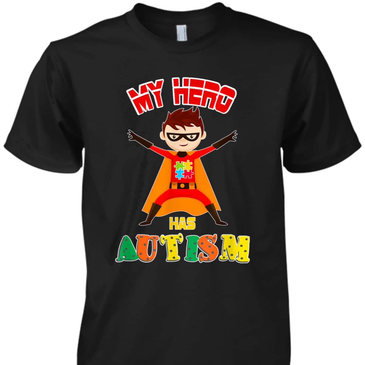 My Superhero Puzzle Autistic Cool Autism Awareness Gift T-Shirt