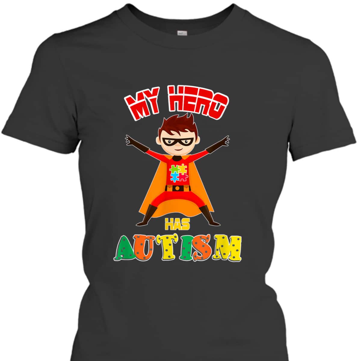 My Superhero Puzzle Autistic Cool Autism Awareness Gift T-Shirt