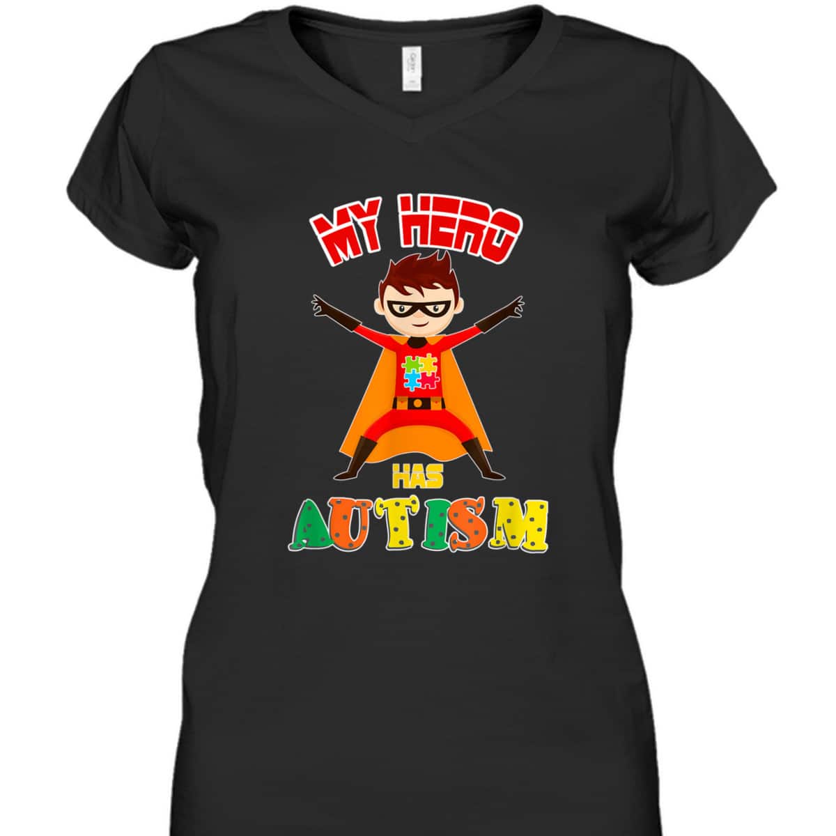 My Superhero Puzzle Autistic Cool Autism Awareness Gift T-Shirt My Superhero Puzzle Autistic Cool Autism Awareness Gift T-Shirt
