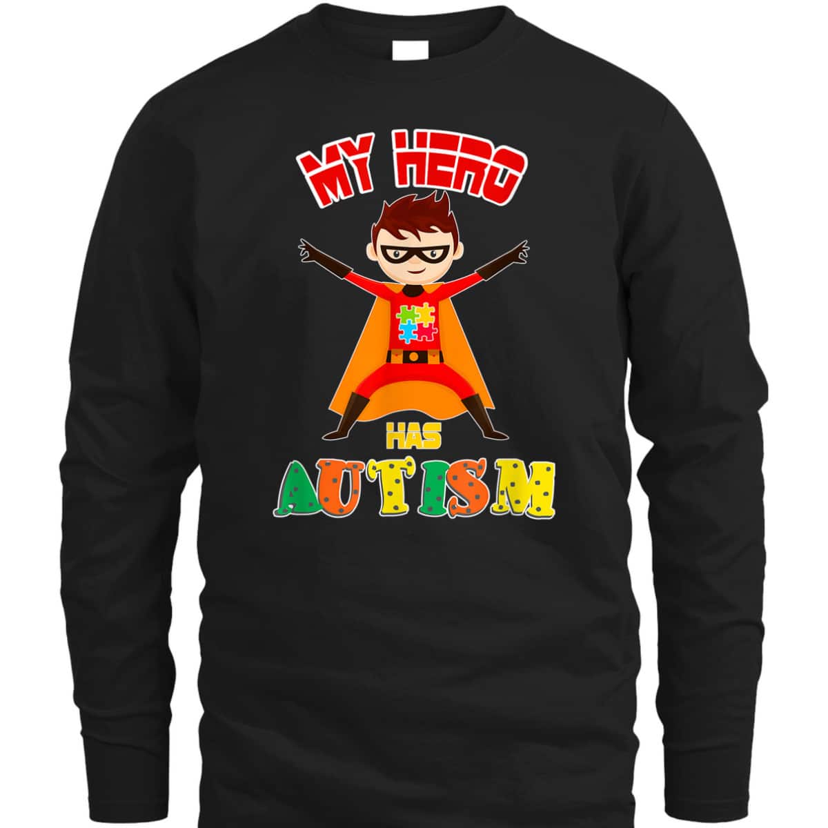 My Superhero Puzzle Autistic Cool Autism Awareness Gift T-Shirt