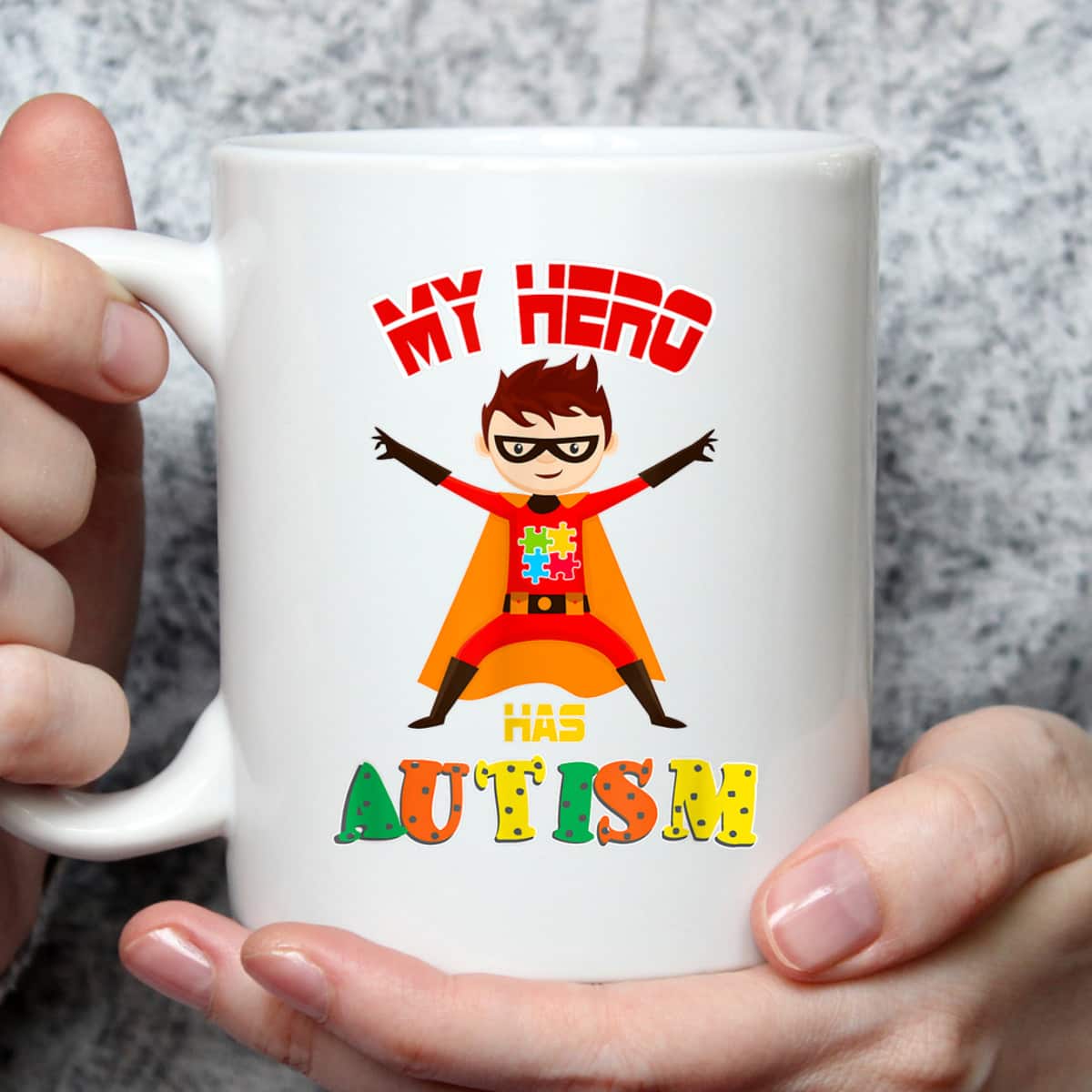 My Superhero Puzzle Autistic Cool Autism Awareness Gift T-Shirt