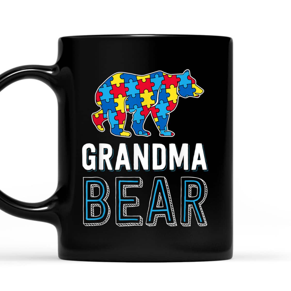 Grandma Bear World Autism Awareness Day Family Puzzle Piece T-Shirt Grandma Bear World Autism Awareness Day Family Puzzle Piece T-Shirt