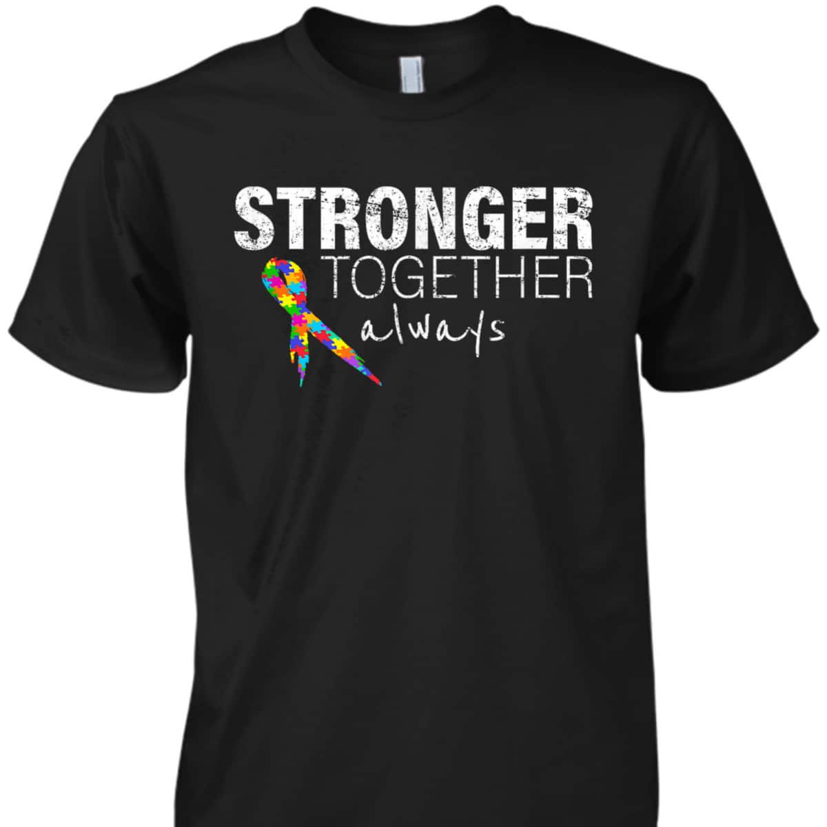 Nice Message Autism Awareness Puzzle Ribon Kid T-Shirt