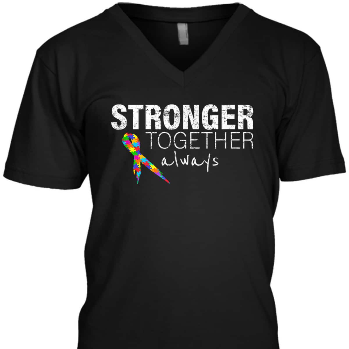 Nice Message Autism Awareness Puzzle Ribon Kid T-Shirt