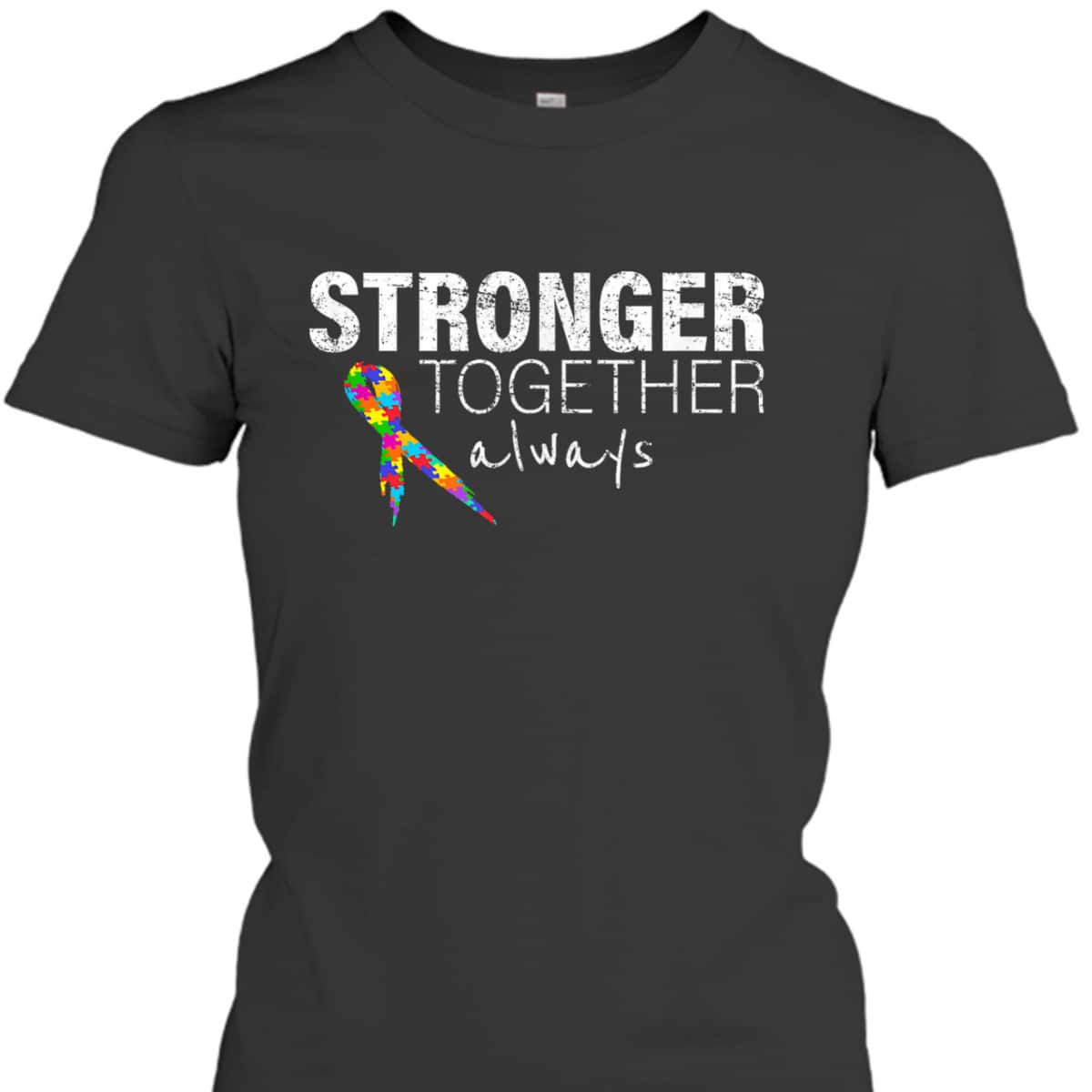 Nice Message Autism Awareness Puzzle Ribon Kid T-Shirt