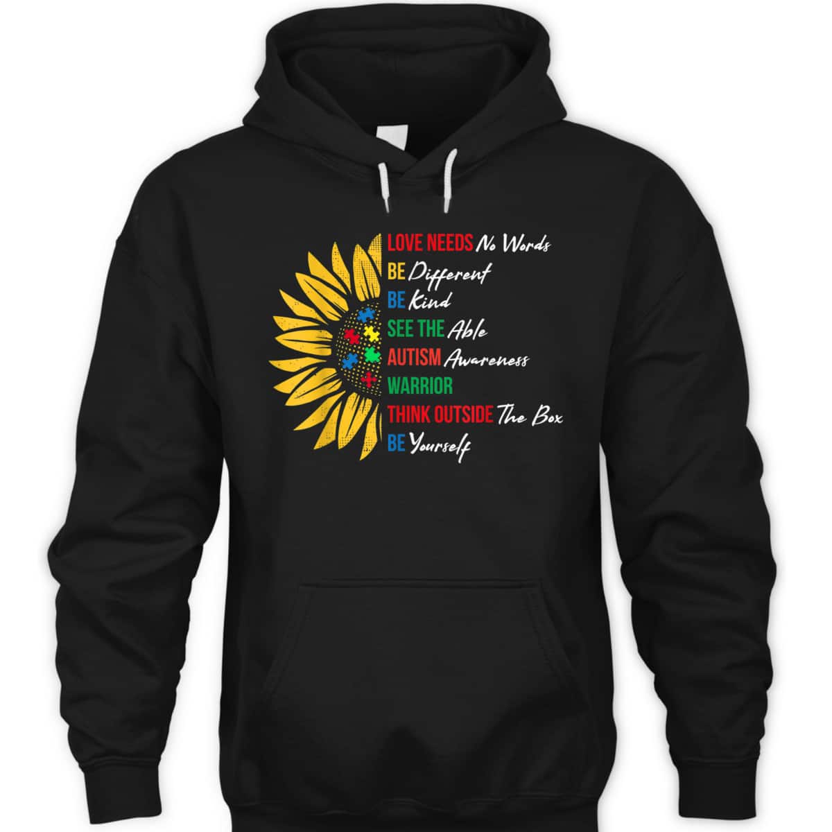 Puzzle Piece Quotes Inspirational Autism Awareness Gift T-Shirt
