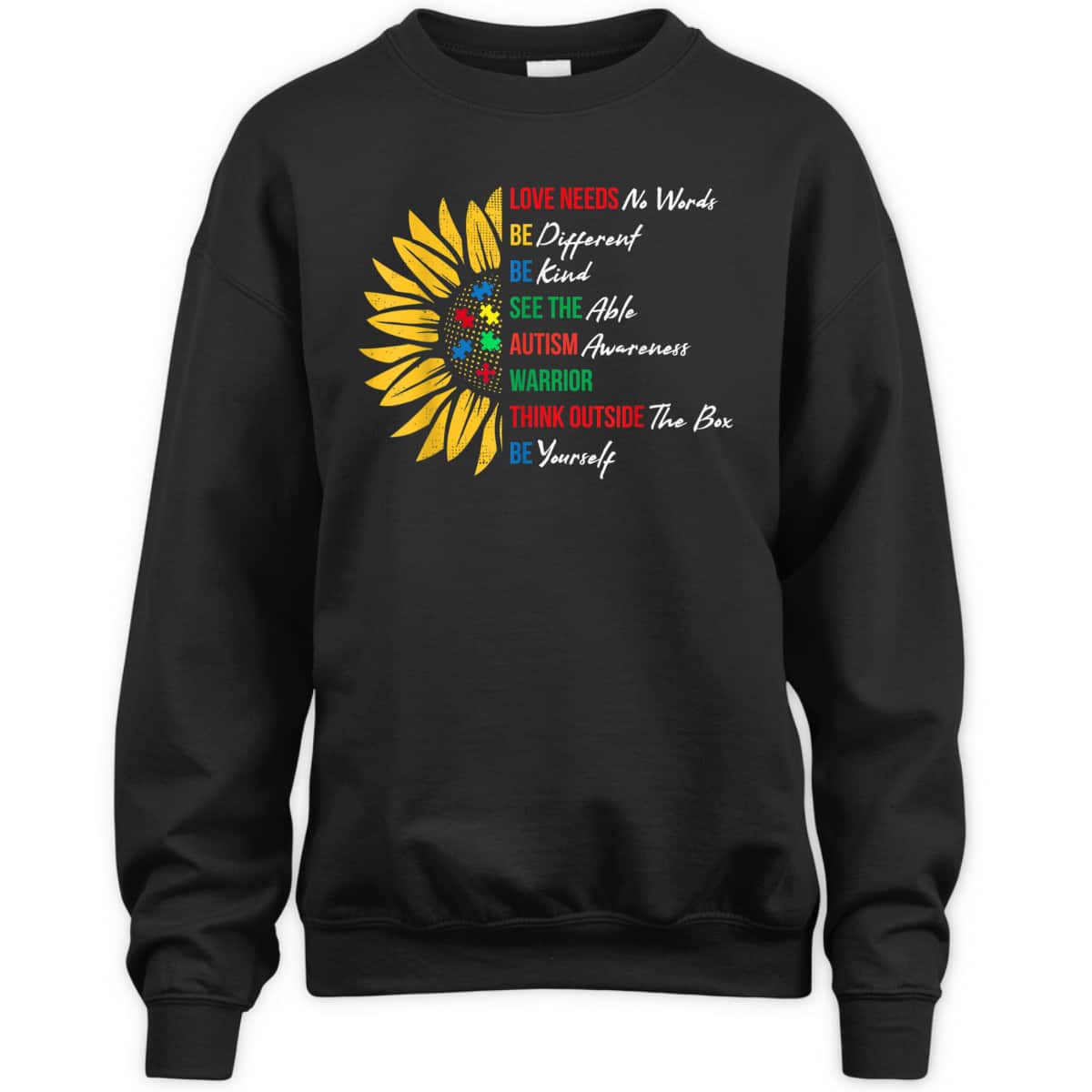 Puzzle Piece Quotes Inspirational Autism Awareness Gift T-Shirt