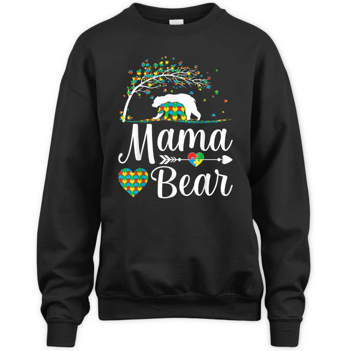 Autism Awareness Mama And Bear Support Autistic Autism Mom T-Shirt Autism Awareness Mama And Bear Support Autistic Autism Mom T-Shirt