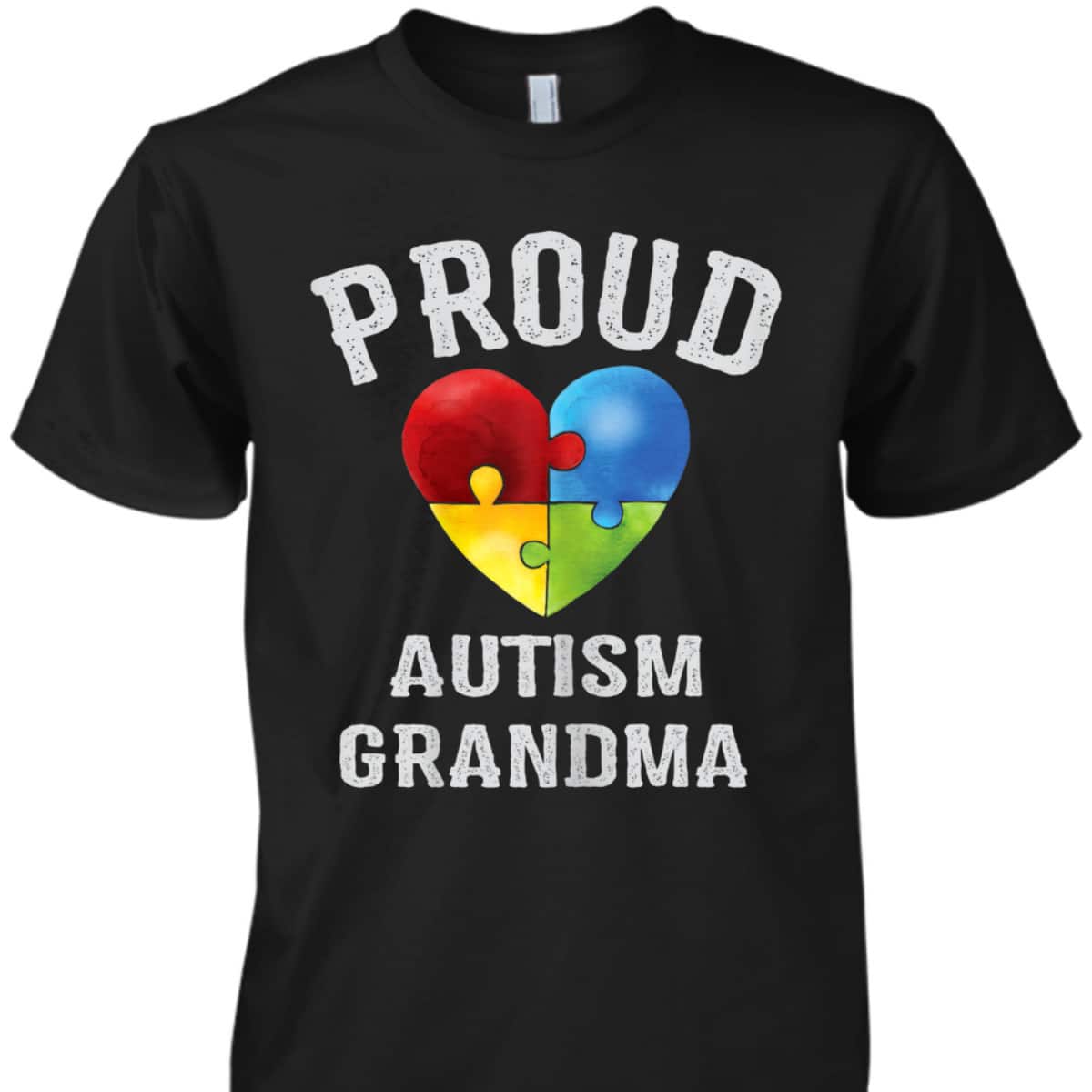 Womens Proud Grandma Autism Awareness Family Autism Grandma T-Shirt