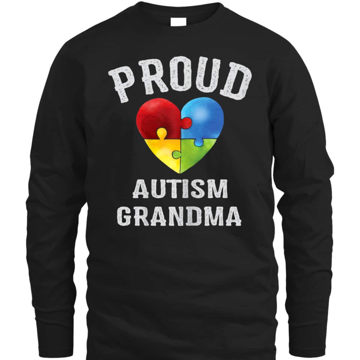 Womens Proud Grandma Autism Awareness Family Autism Grandma T-Shirt