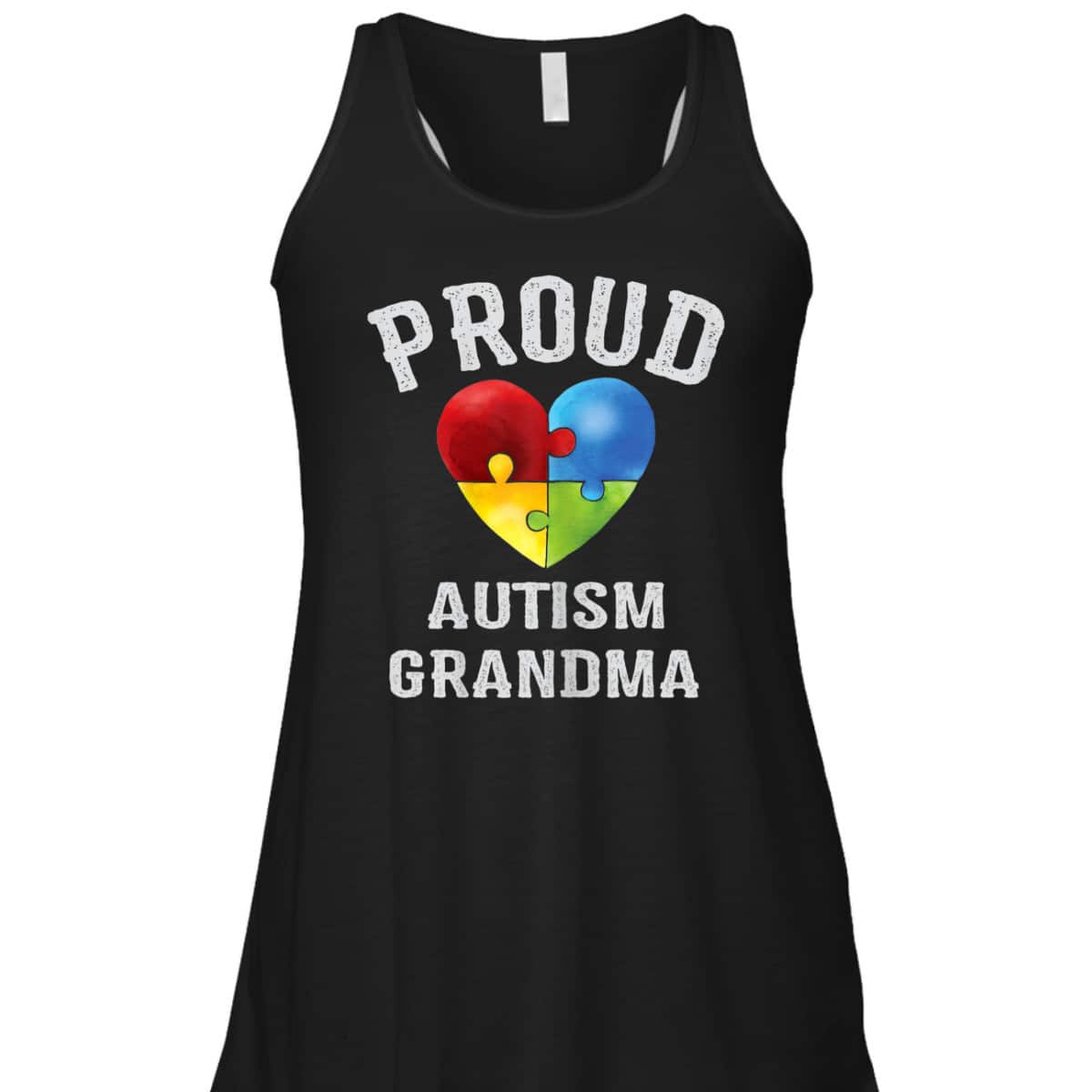 Womens Proud Grandma Autism Awareness Family Autism Grandma T-Shirt