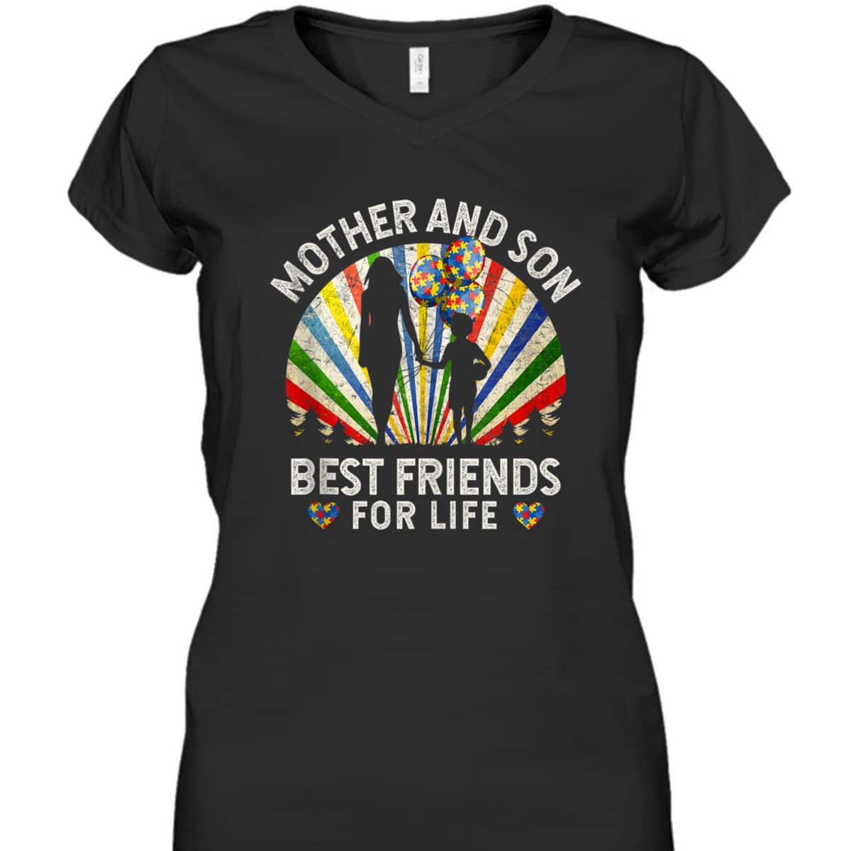 Mother And Son Best Friends For Life Autism Awareness Mom T-Shirt Mother And Son Best Friends For Life Autism Awareness Mom T-Shirt