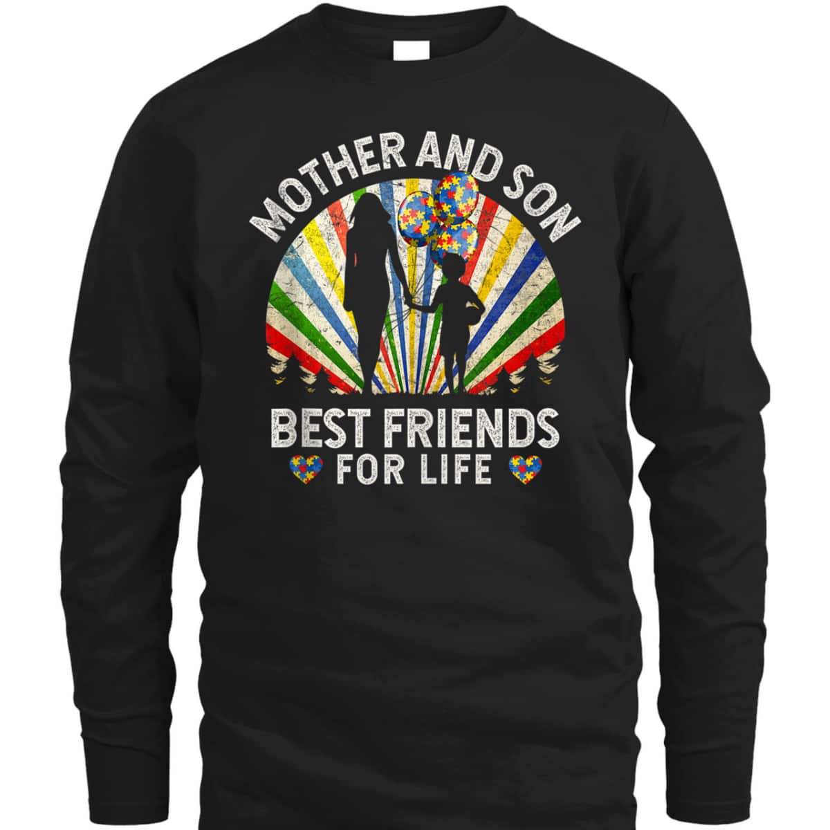 Mother And Son Best Friends For Life Autism Awareness Mom T-Shirt Mother And Son Best Friends For Life Autism Awareness Mom T-Shirt