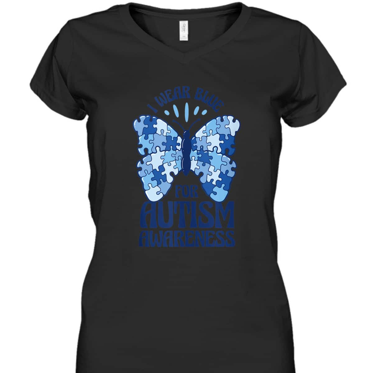 I Wear Blue For Autism Awareness T-Shirt