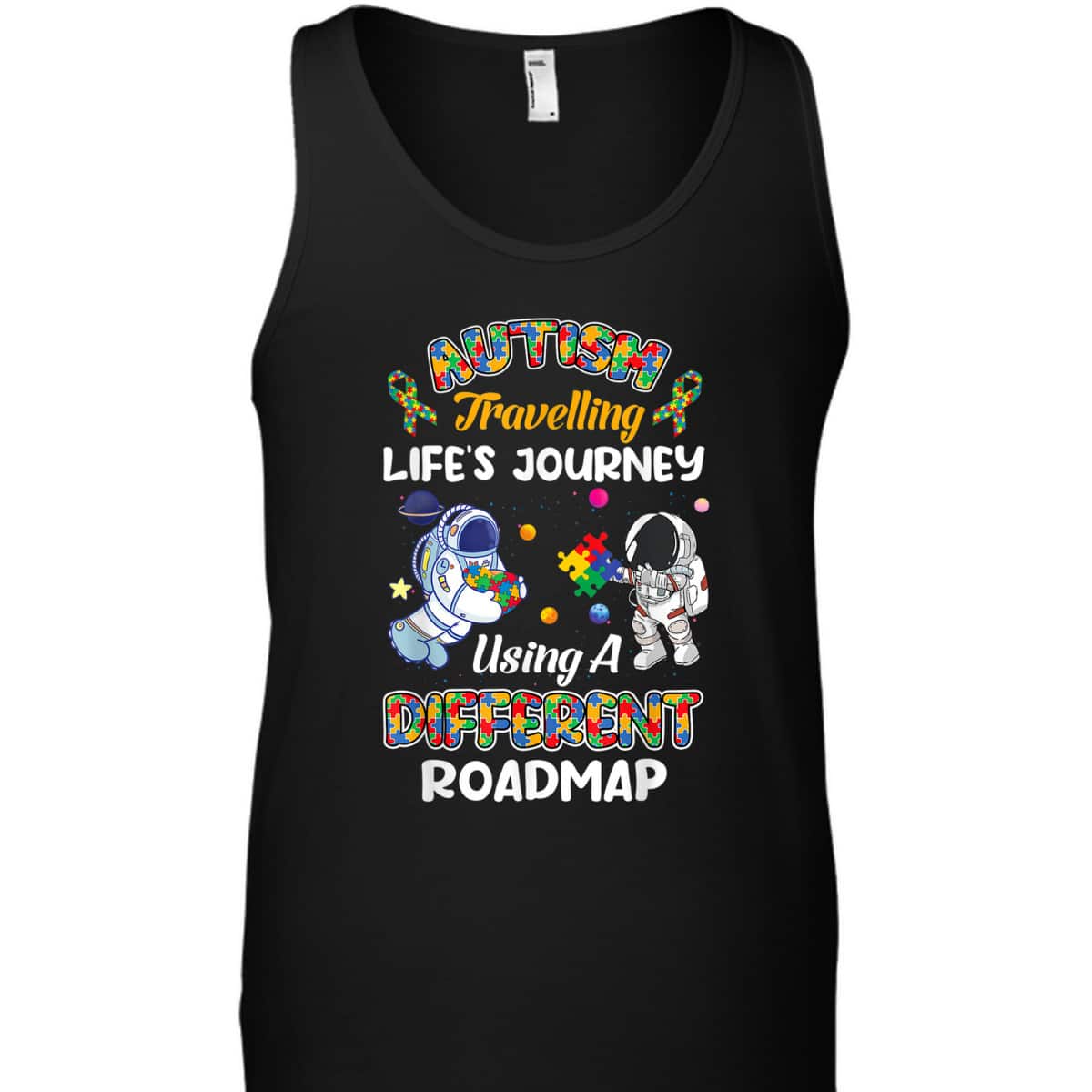 Autism Travelling Life's Journey Astronaut Autism Awareness T-Shirt Autism Travelling Life's Journey Astronaut Autism Awareness T-Shirt