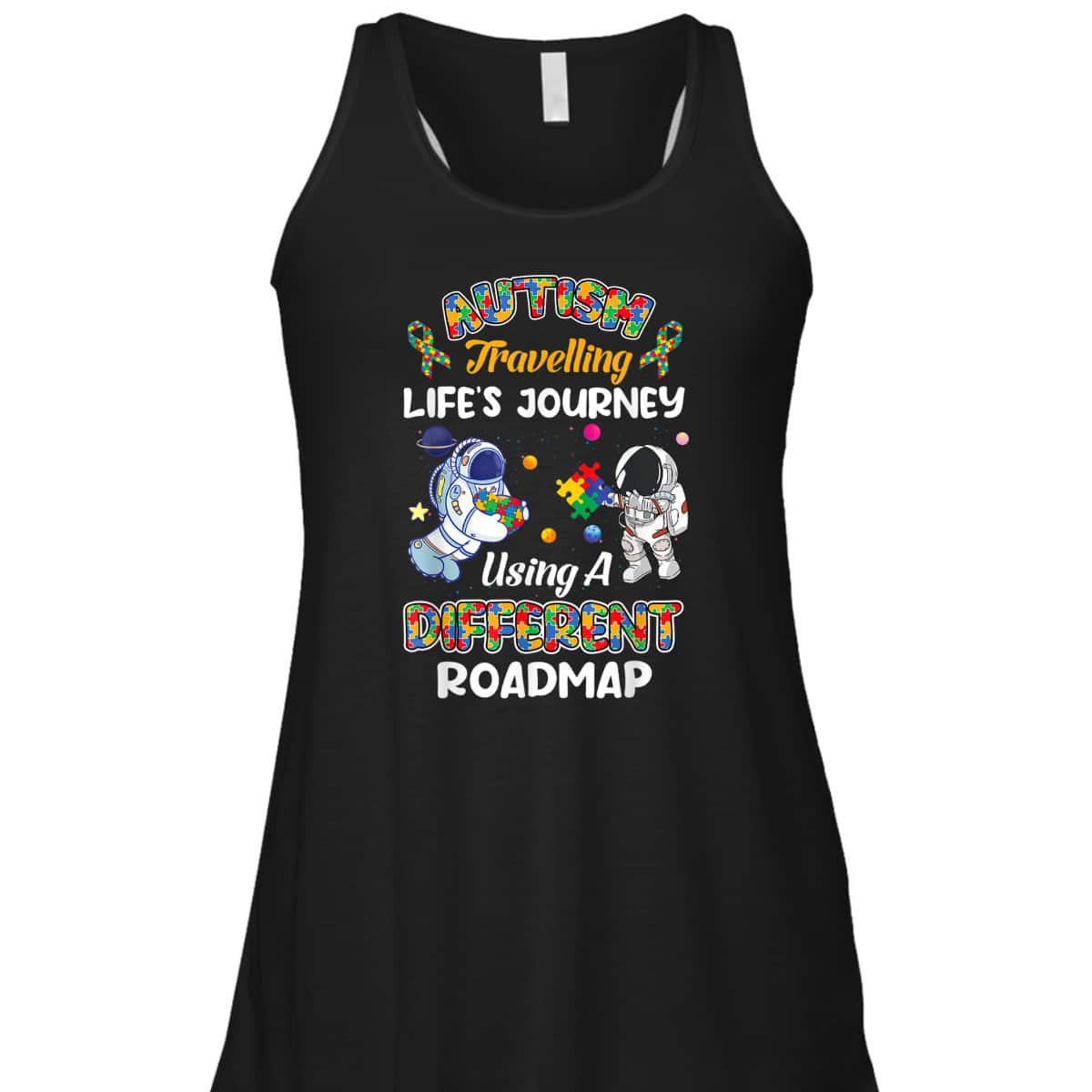 Autism Travelling Life's Journey Astronaut Autism Awareness T-Shirt Autism Travelling Life's Journey Astronaut Autism Awareness T-Shirt